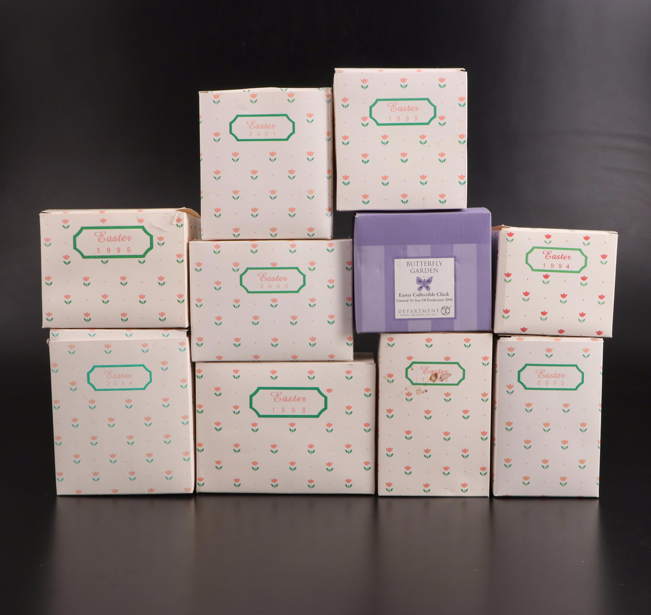 Department 56 Bisque Porcelain Easter Animal Figurines