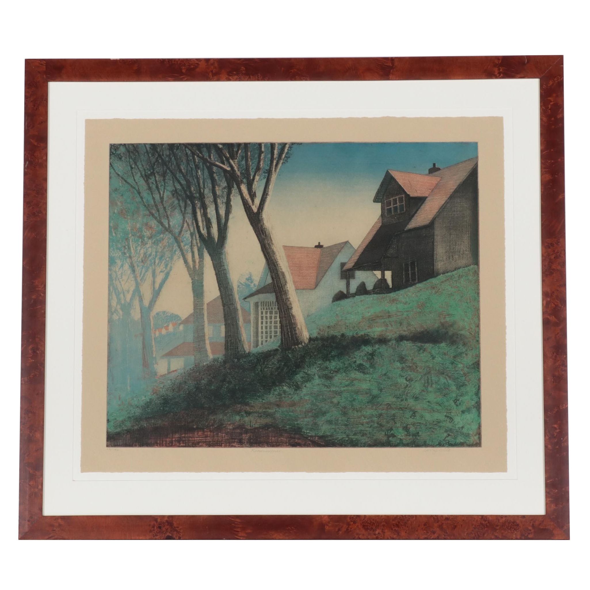 Larry Welo Color Etching "Reminiscence"