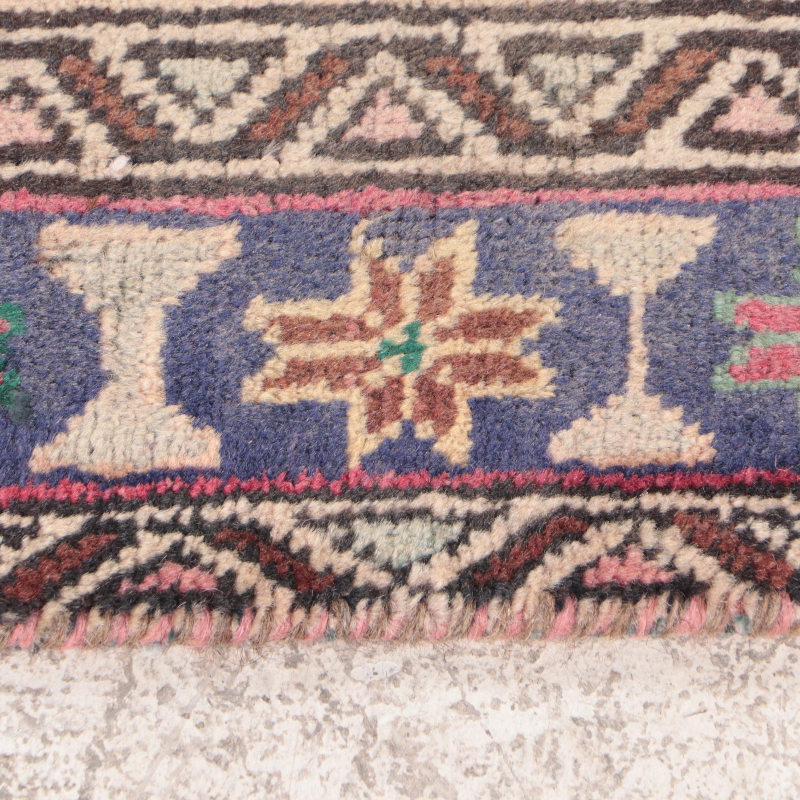 3'6 x 14'3 Hand-Knotted Persian Karaja Long Rug