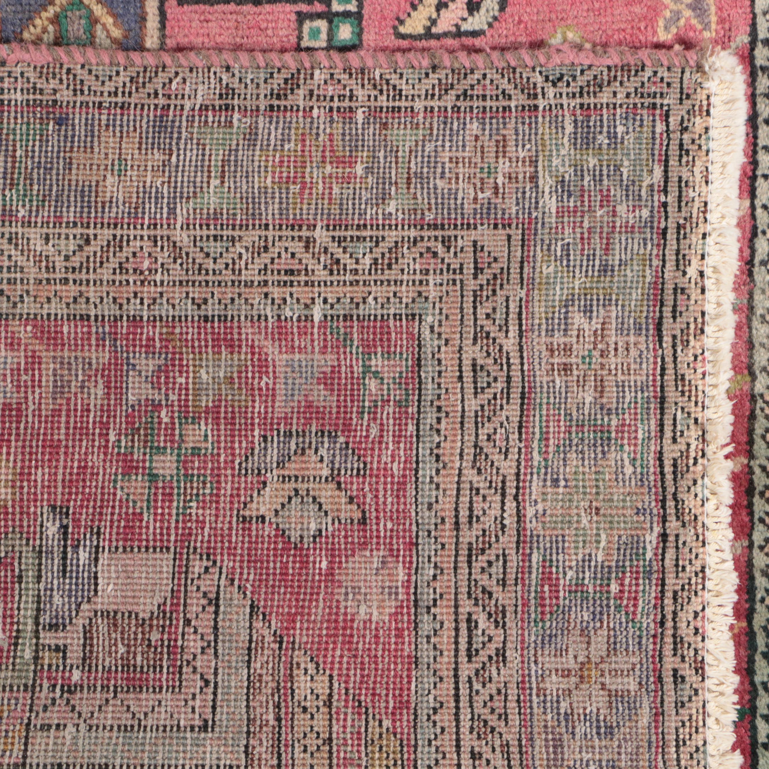 3'6 x 14'3 Hand-Knotted Persian Karaja Long Rug