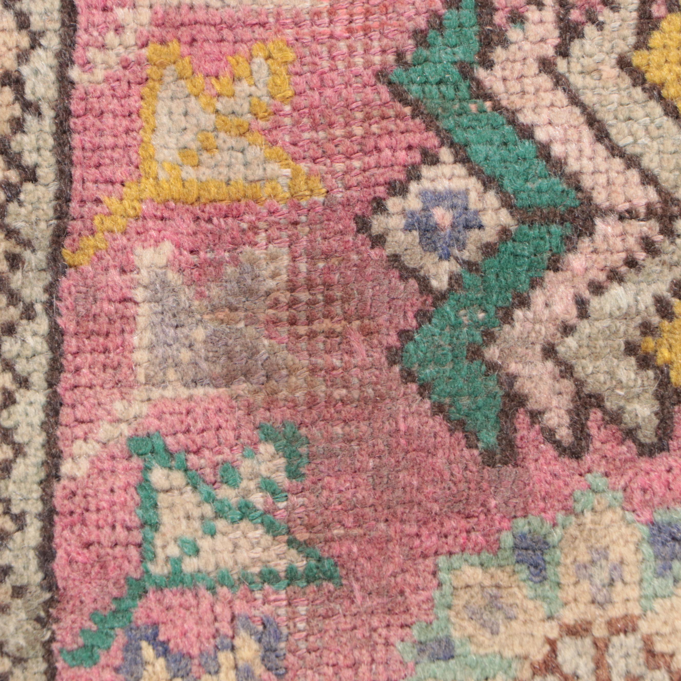 3'6 x 14'3 Hand-Knotted Persian Karaja Long Rug