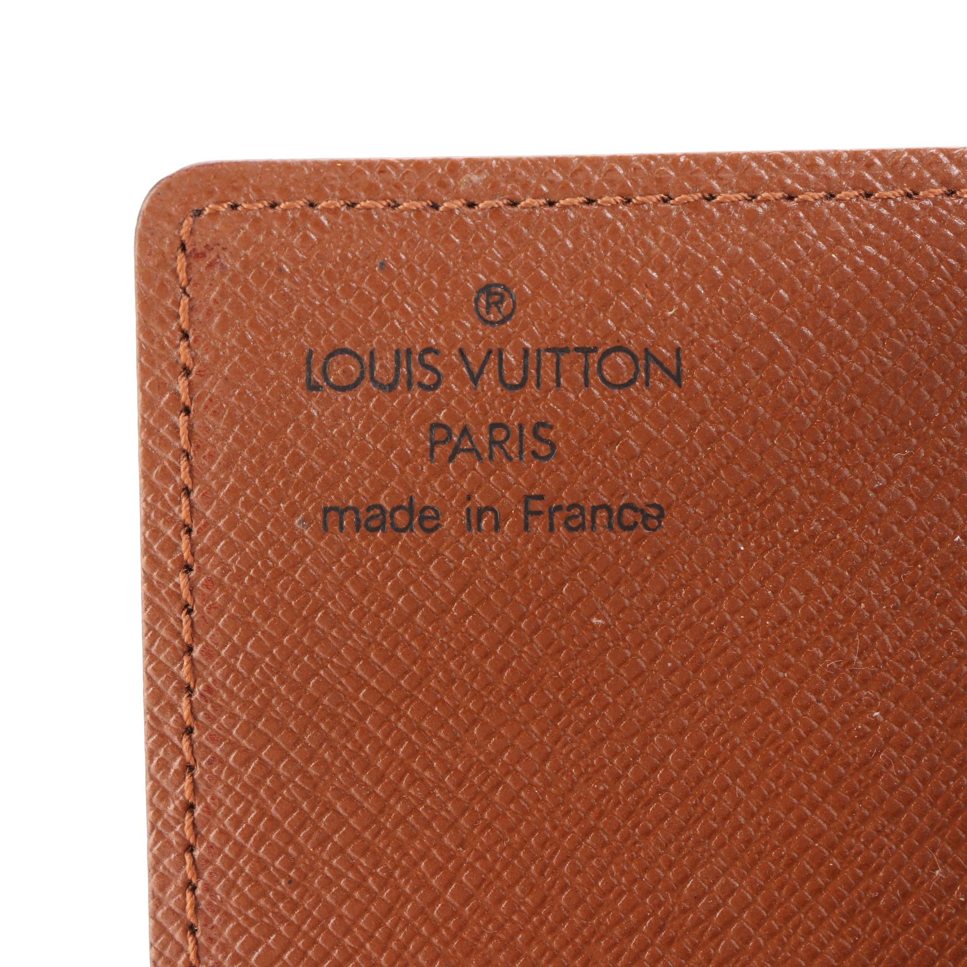 Louis Vuitton Card/Photo Holder in Monogram Canvas w/Clear PVC Sleeves