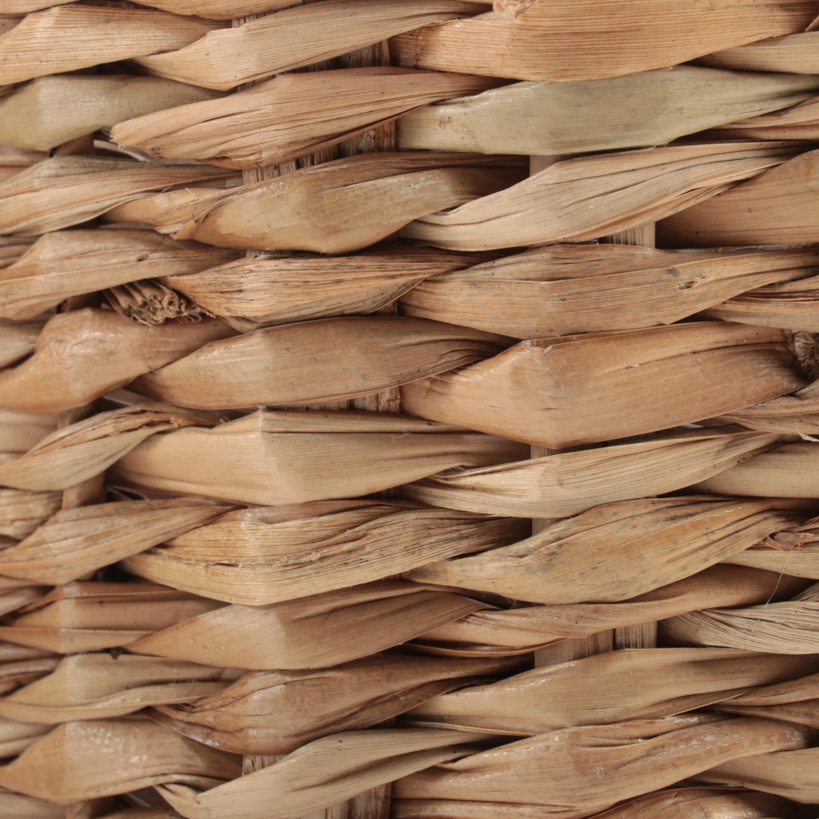 Restoration Hardware Wooden Finial, Marble Cone Seashells and Seagrass Baskets