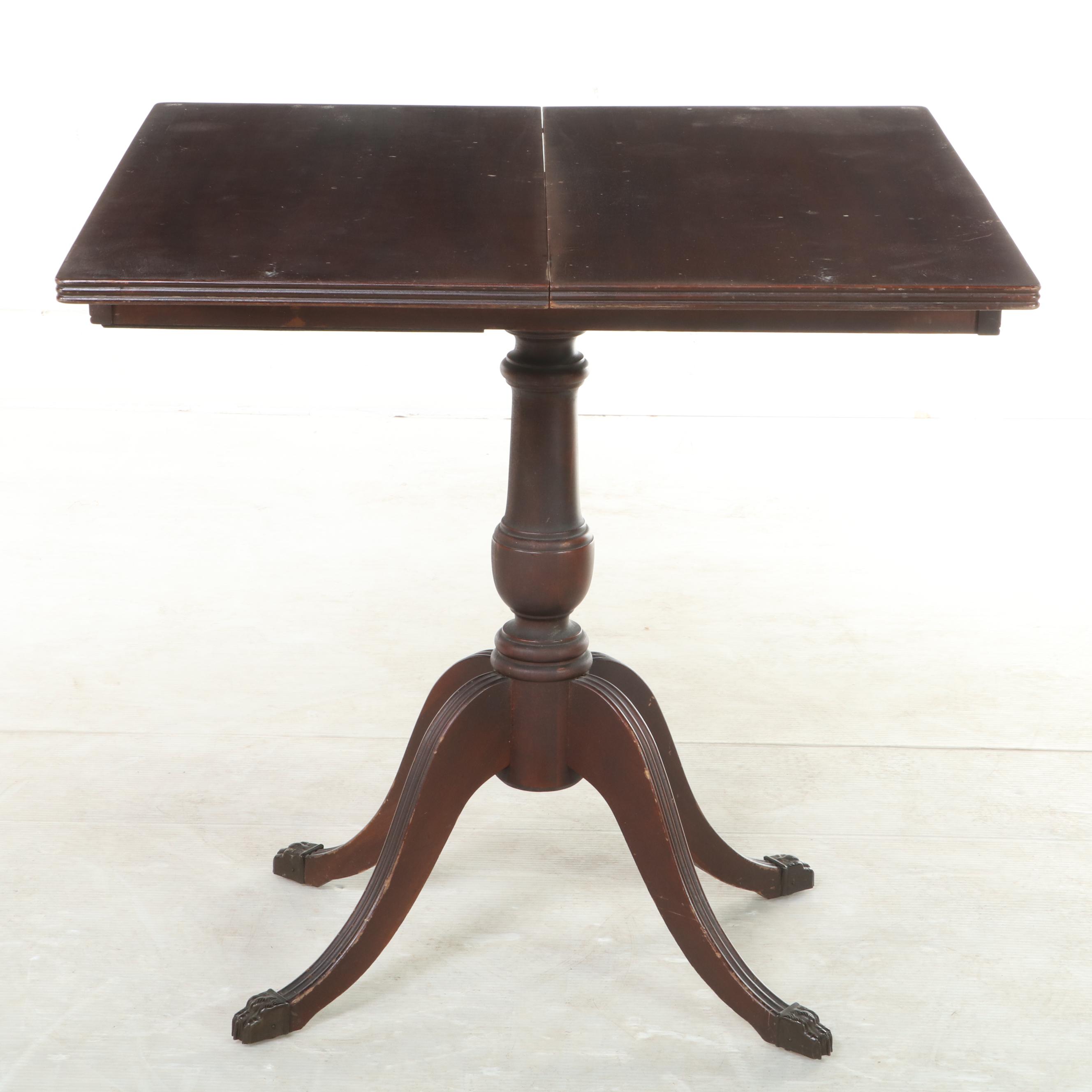 Regency Style Mahogany Games Table, Mid-20th Century