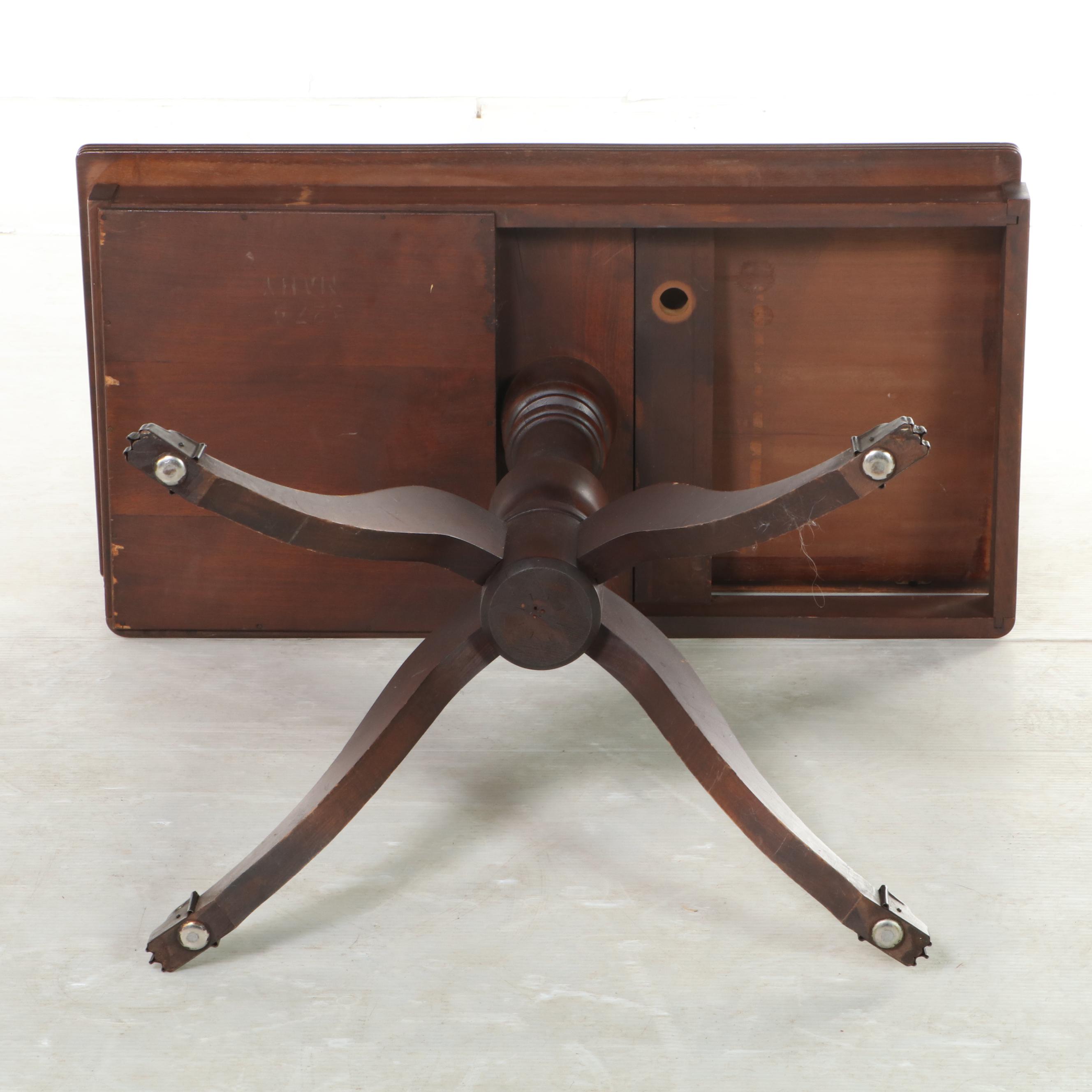 Regency Style Mahogany Games Table, Mid-20th Century