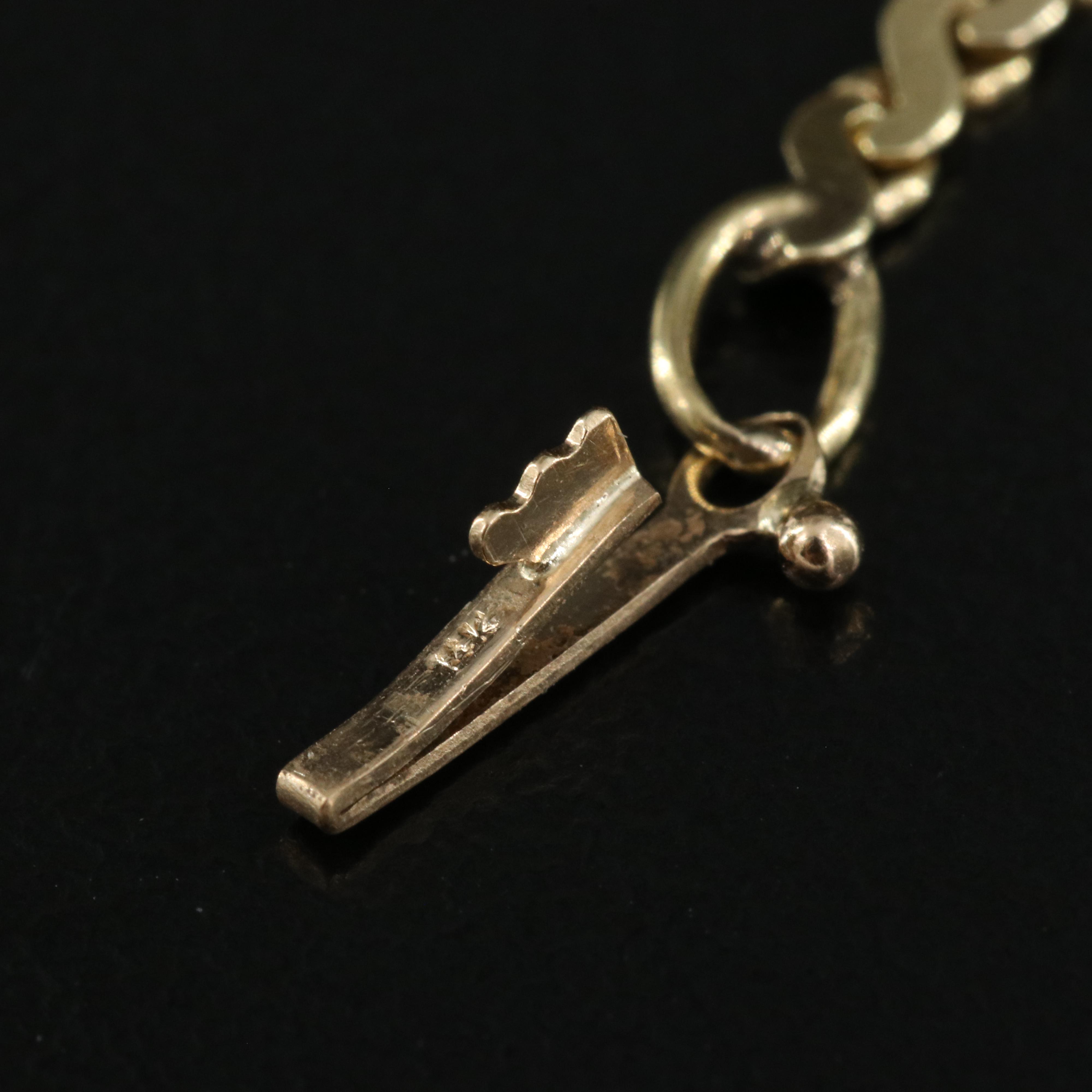 14K Serpentine Bracelet with 0.48 CTW Diamond Accents