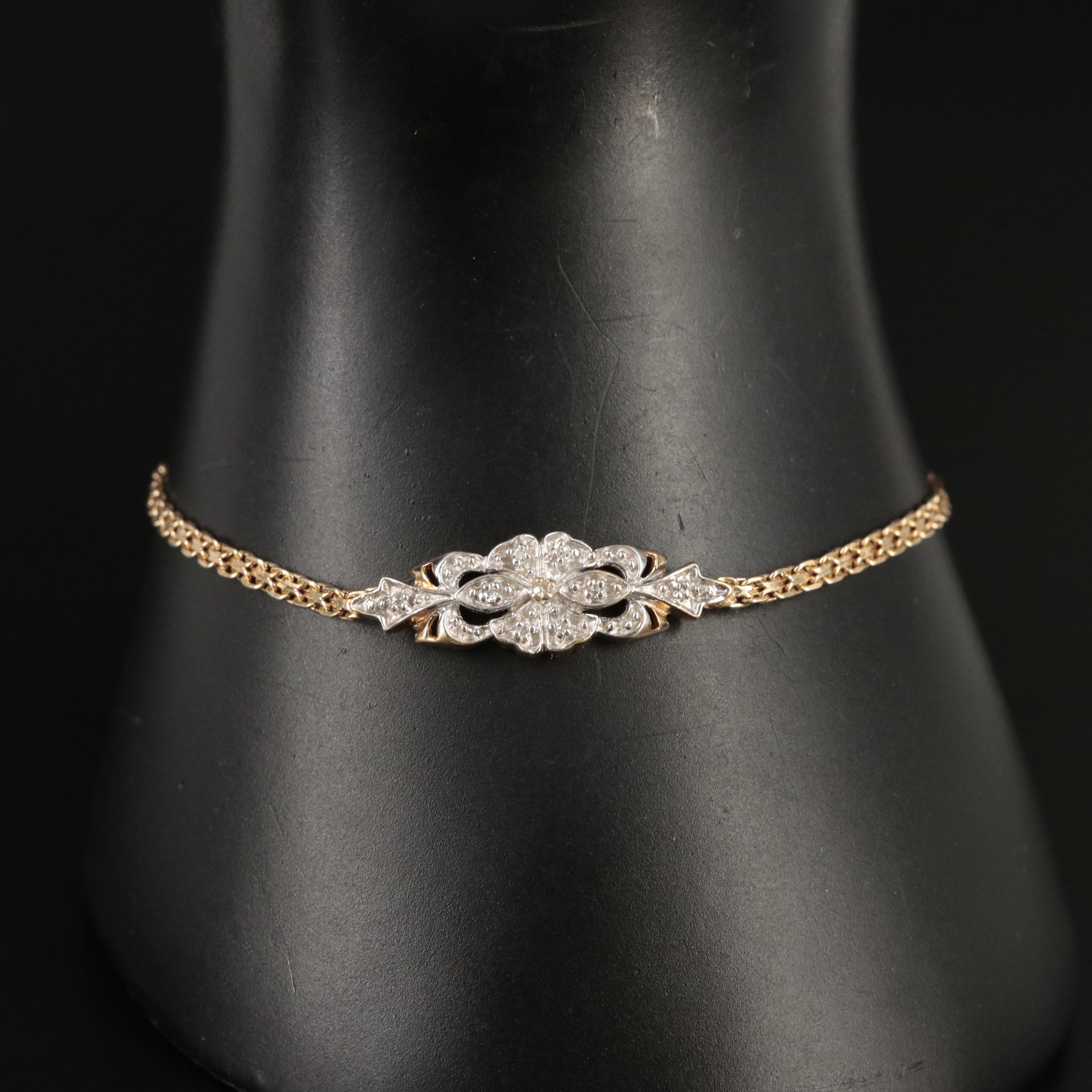 14K 0.04 CTW Diamond Bracelet