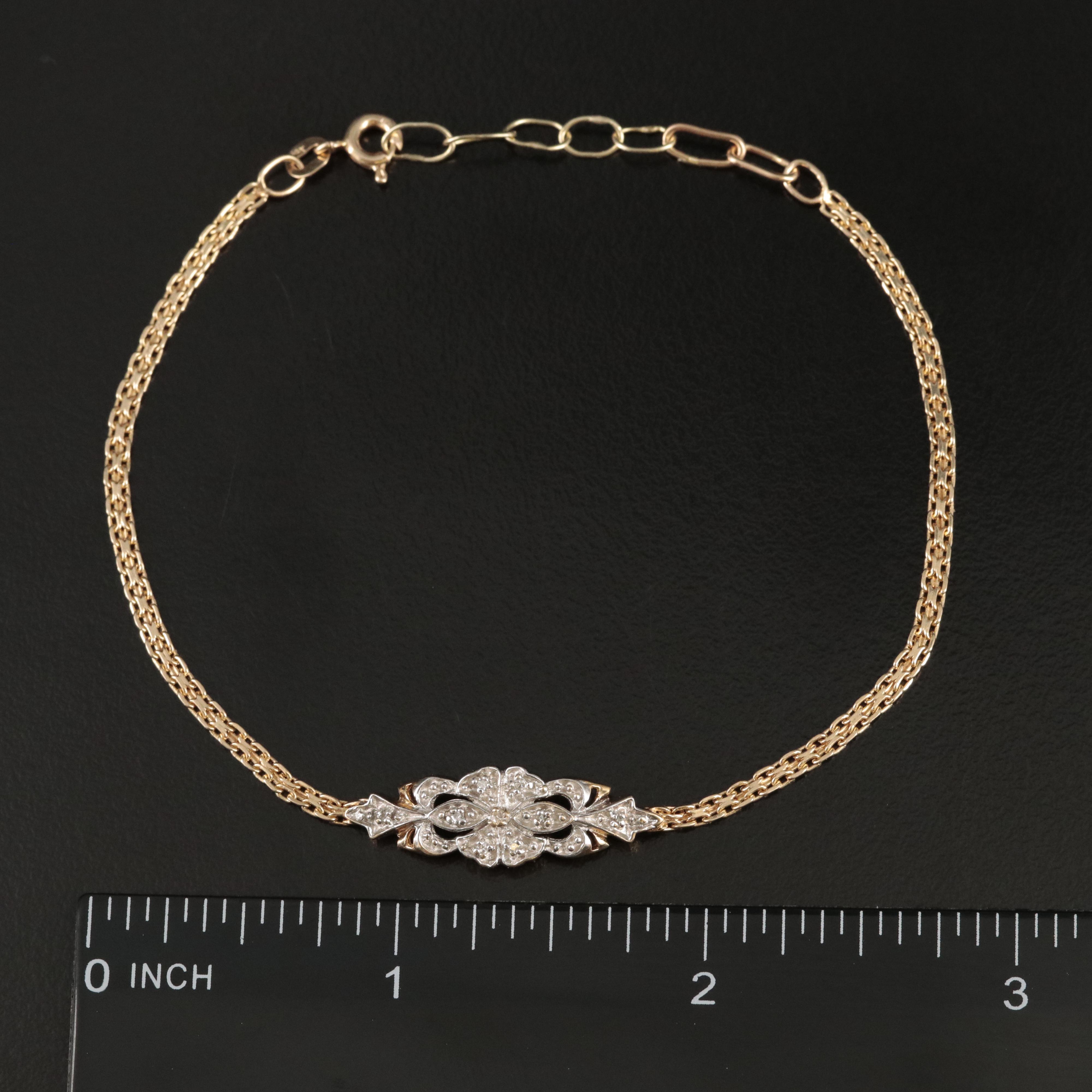 14K 0.04 CTW Diamond Bracelet