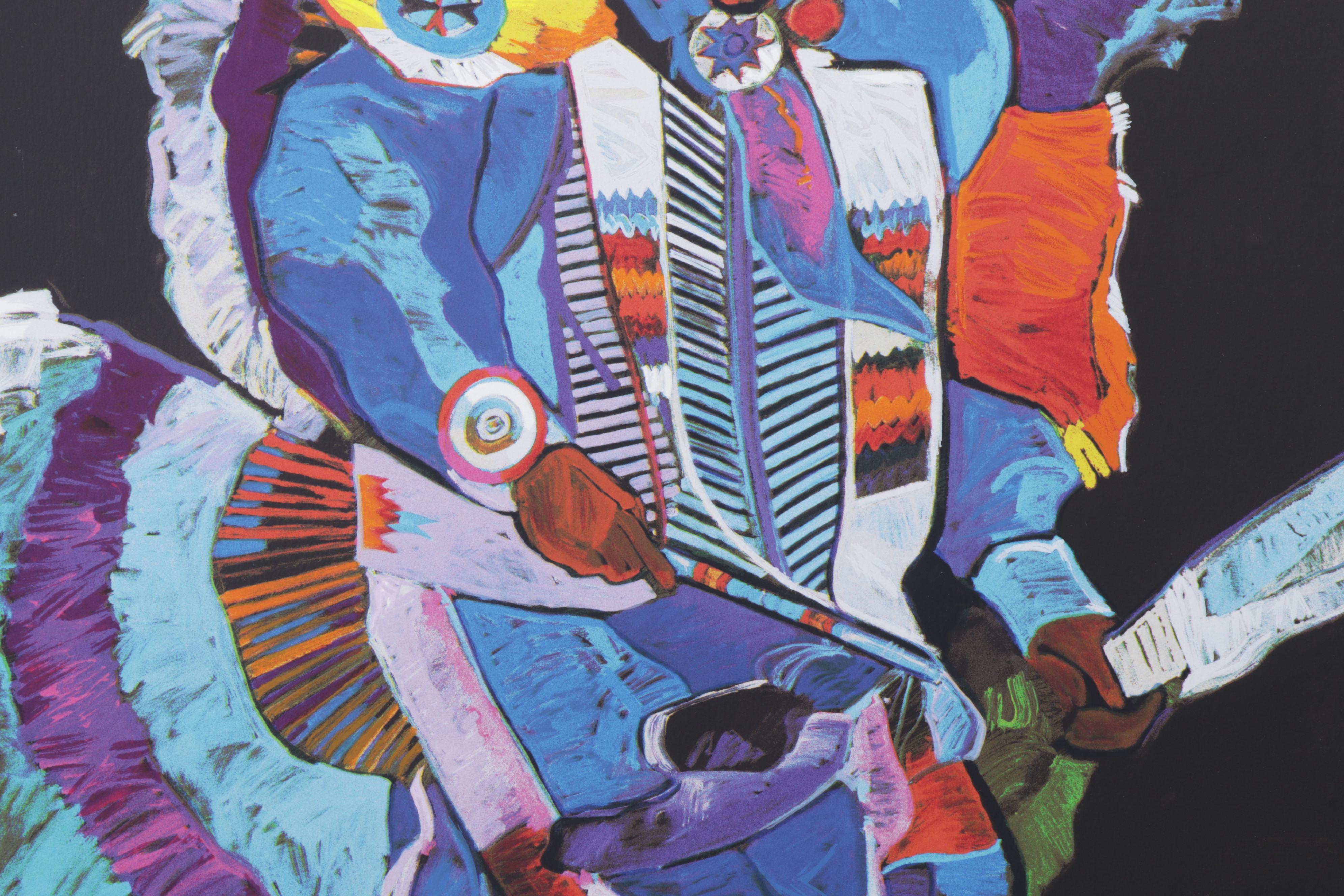 John Nieto Serigraph "Fancy Dancer," 1996