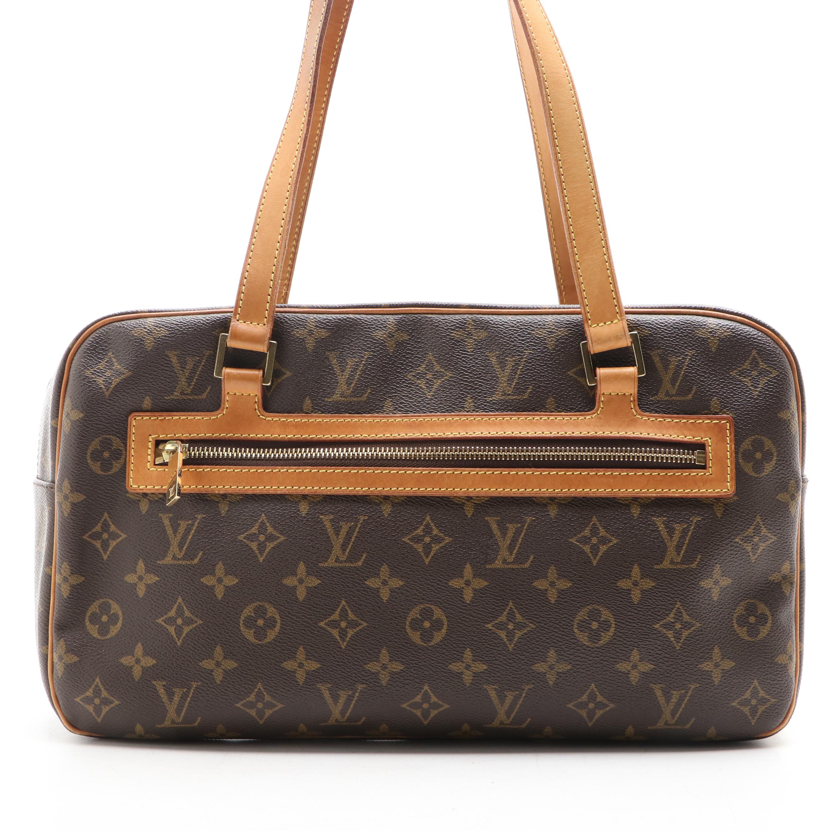 Louis Vuitton Cité GM Shoulder Bag in Monogram Canvas and Vachetta Leather
