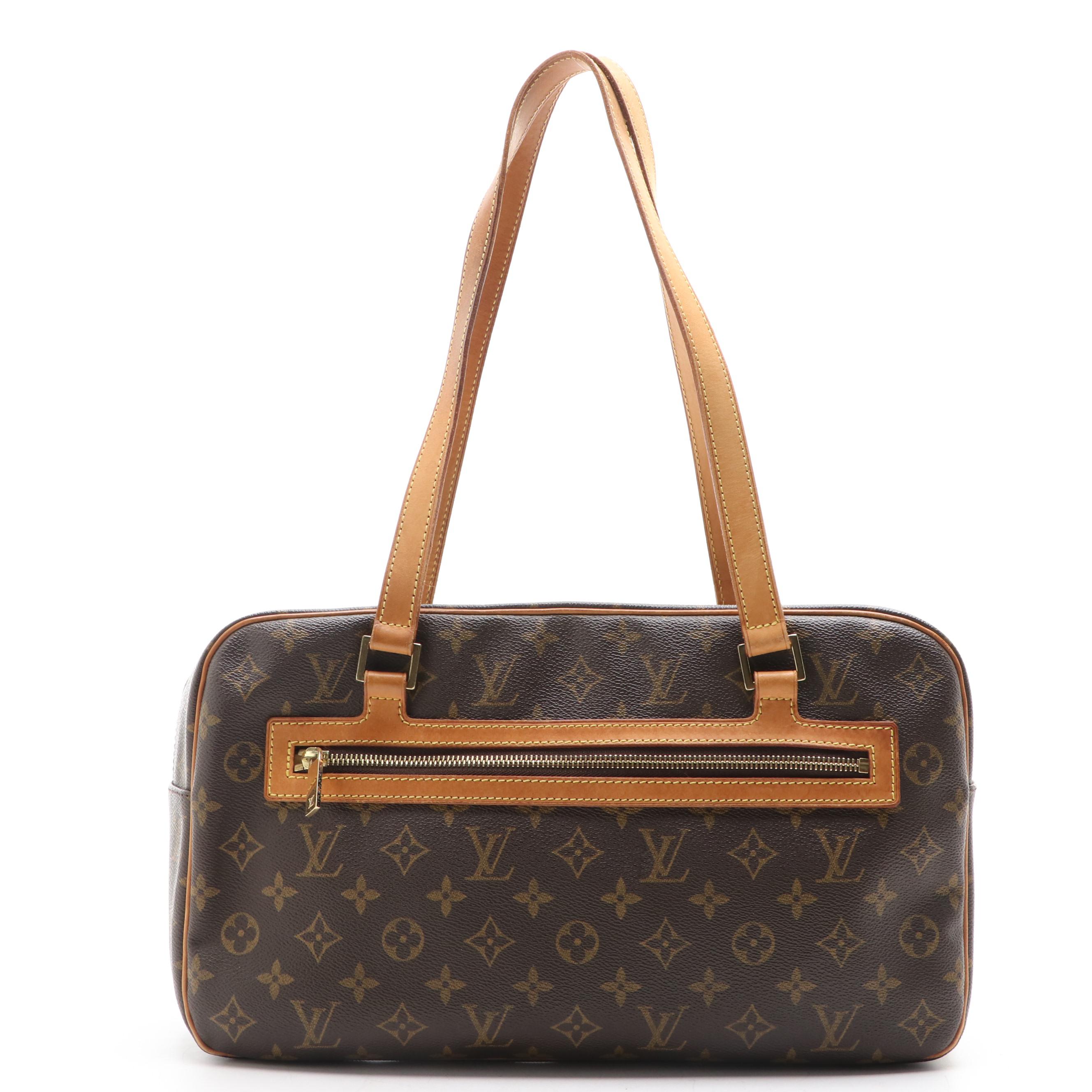 Louis Vuitton Cité GM Shoulder Bag in Monogram Canvas and Vachetta Leather