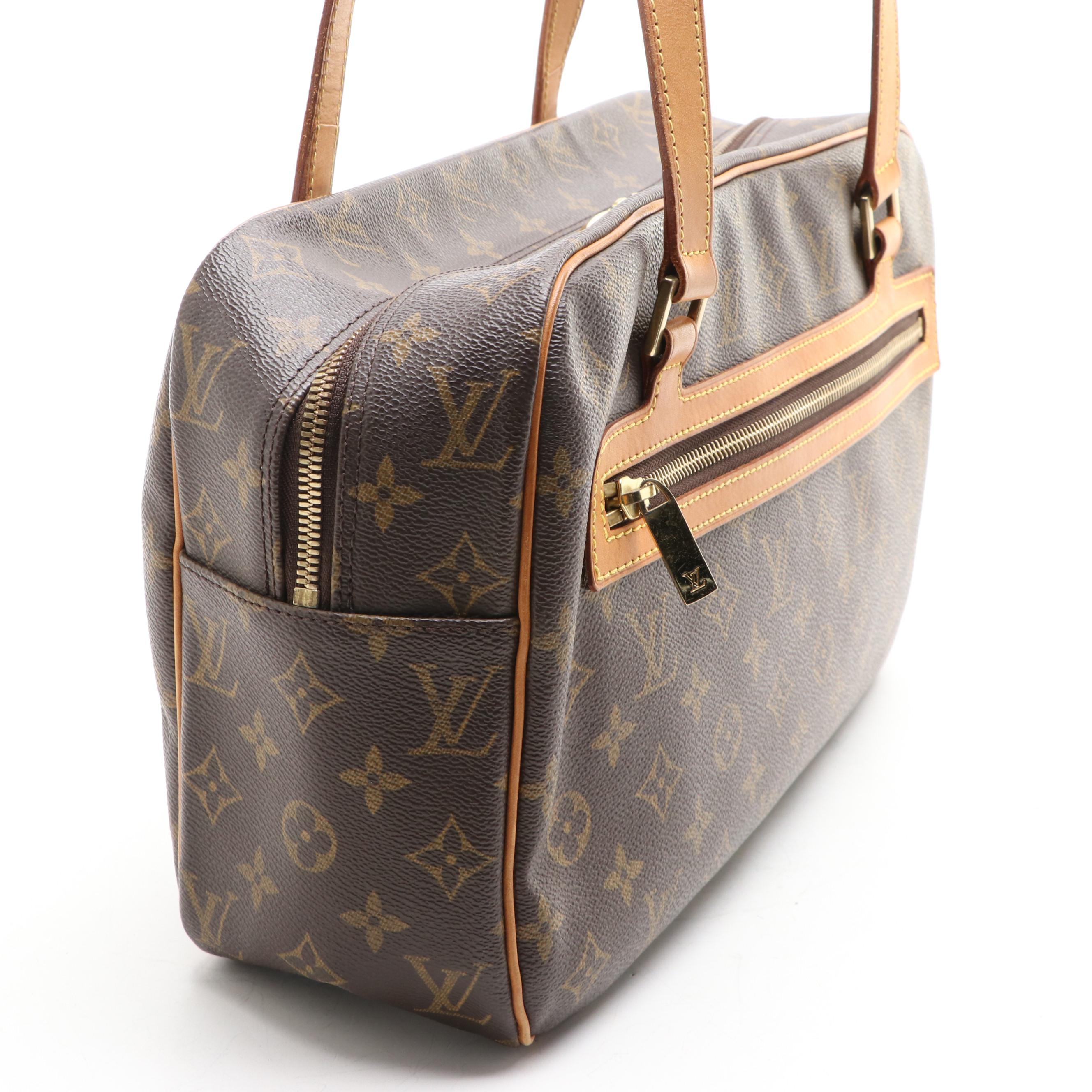 Louis Vuitton Cité GM Shoulder Bag in Monogram Canvas and Vachetta Leather