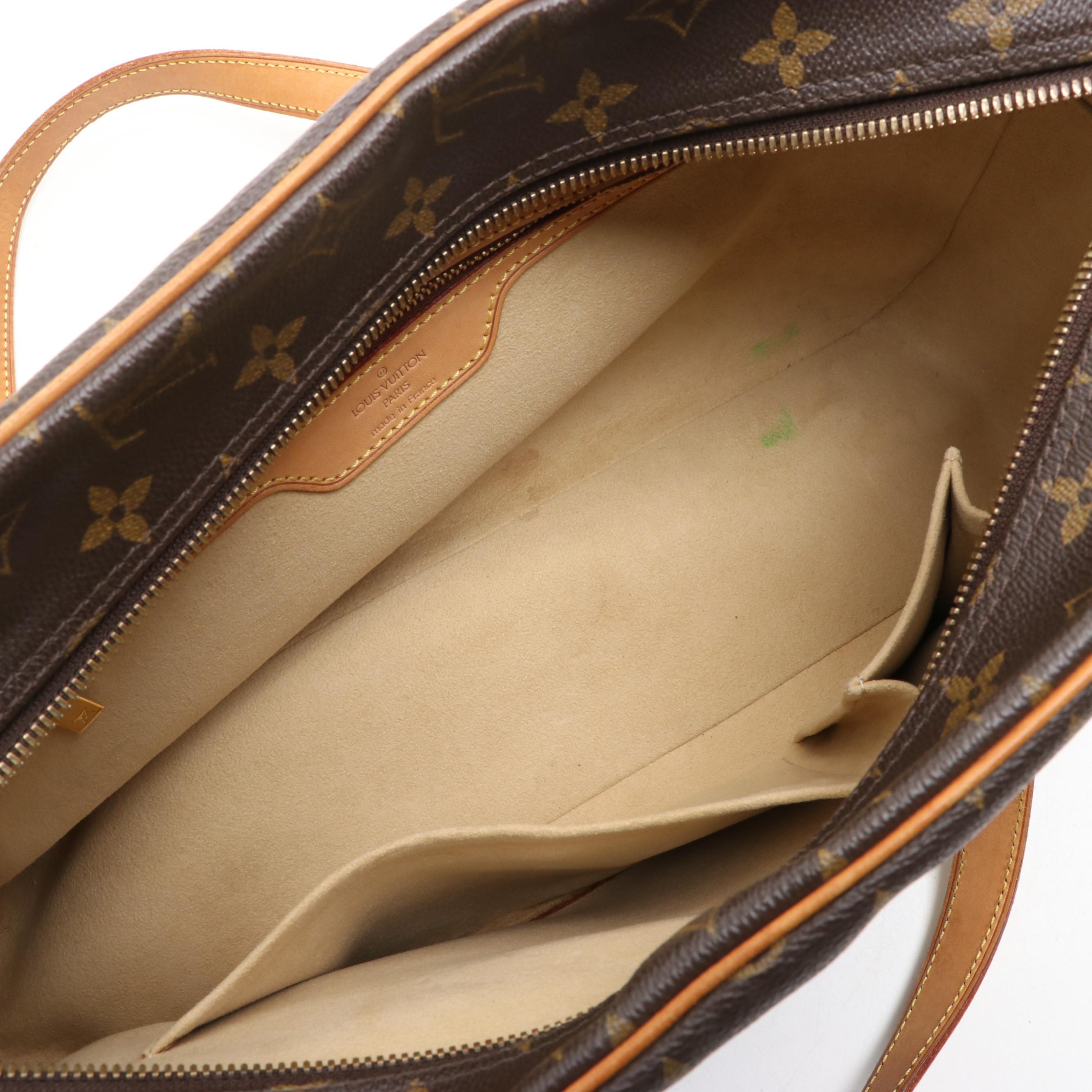 Louis Vuitton Cité GM Shoulder Bag in Monogram Canvas and Vachetta Leather