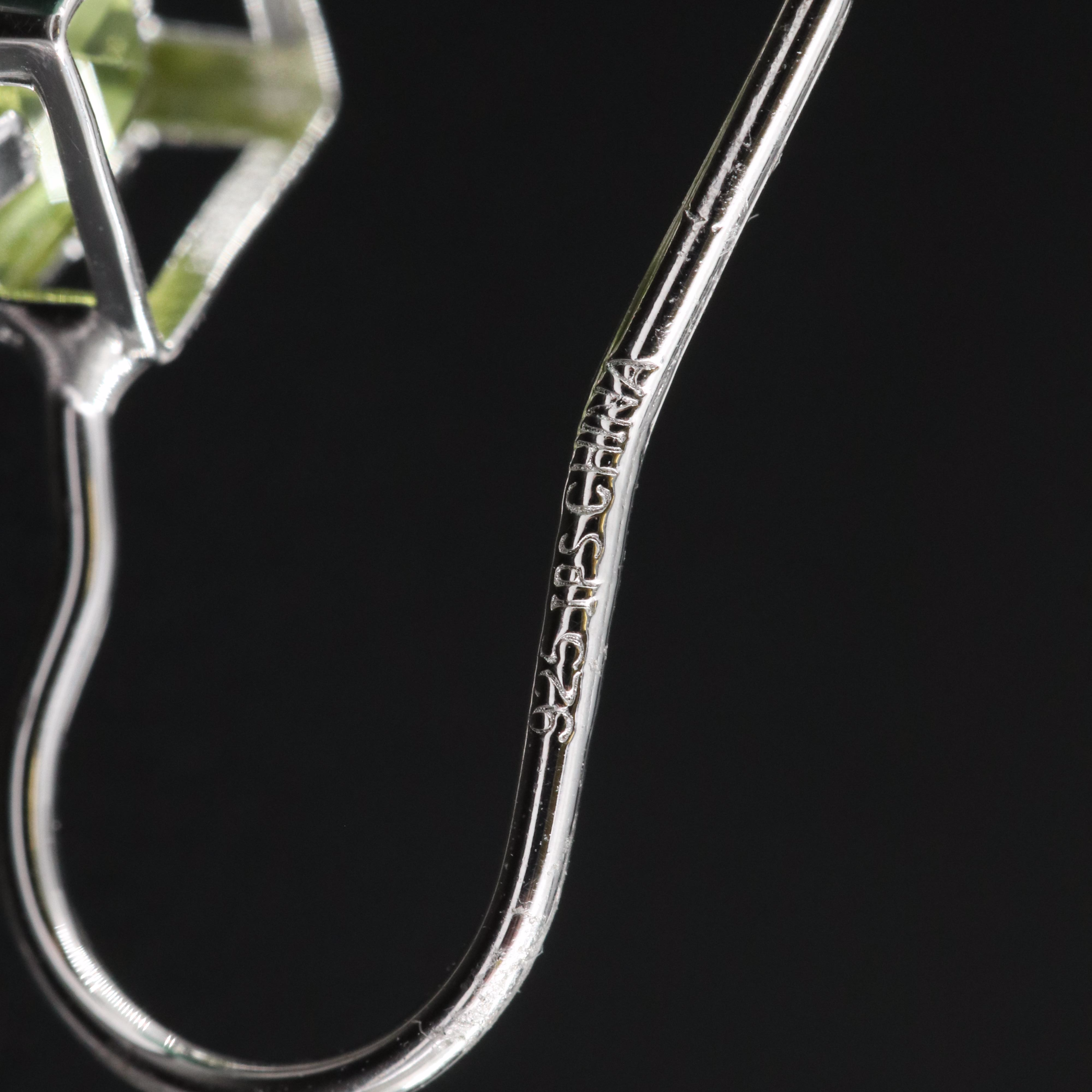 Jadeite and Peridot Drop Earrings