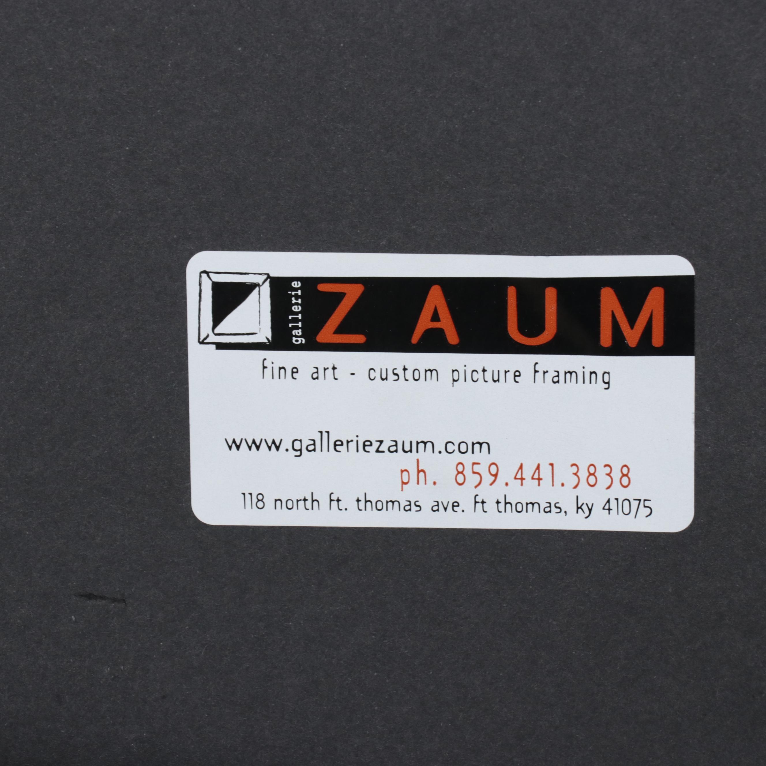 Limited Edition Giclée Map of Newport, Kentucky, Circa 1982