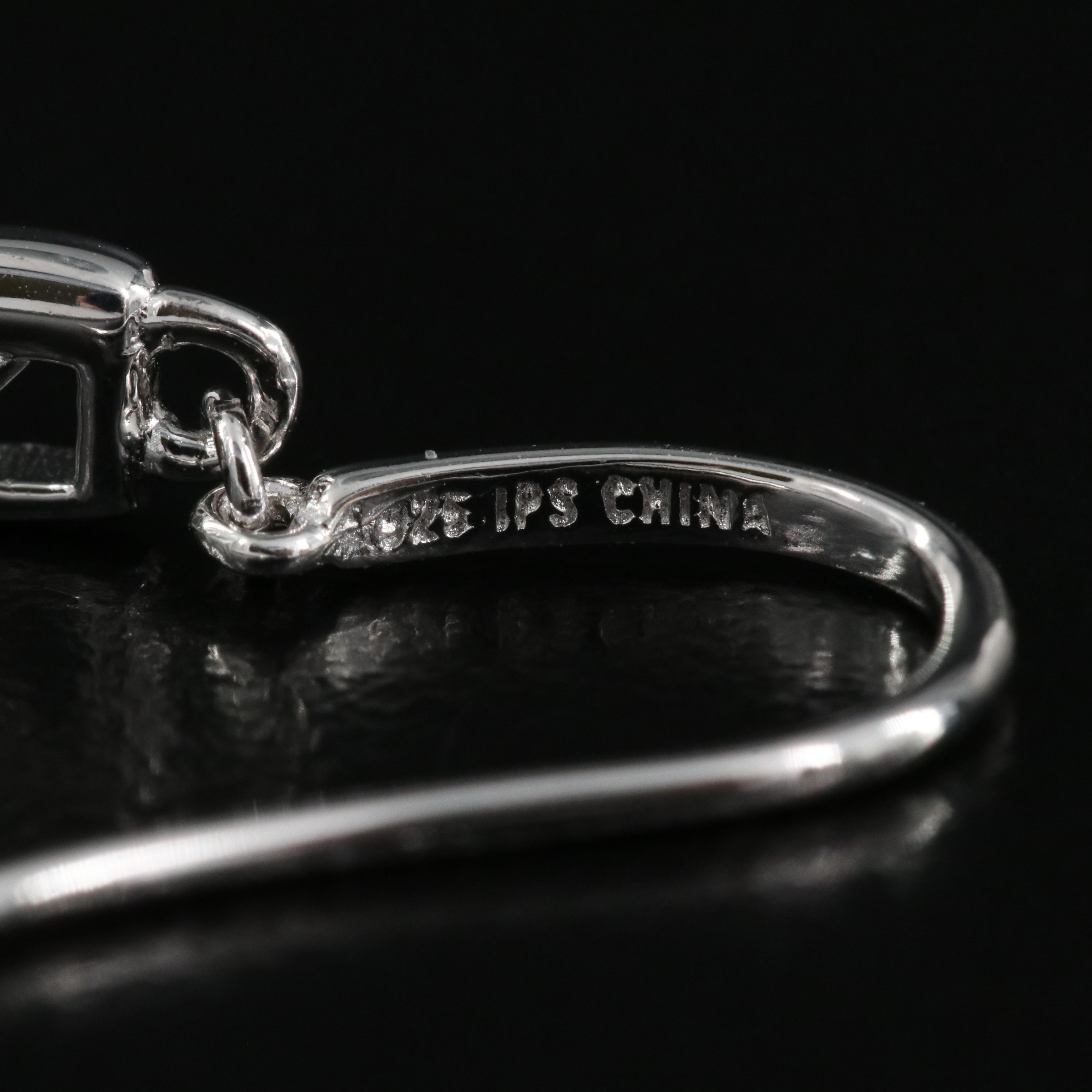 Sterling Faux Pearl and Topaz Drop Earrings