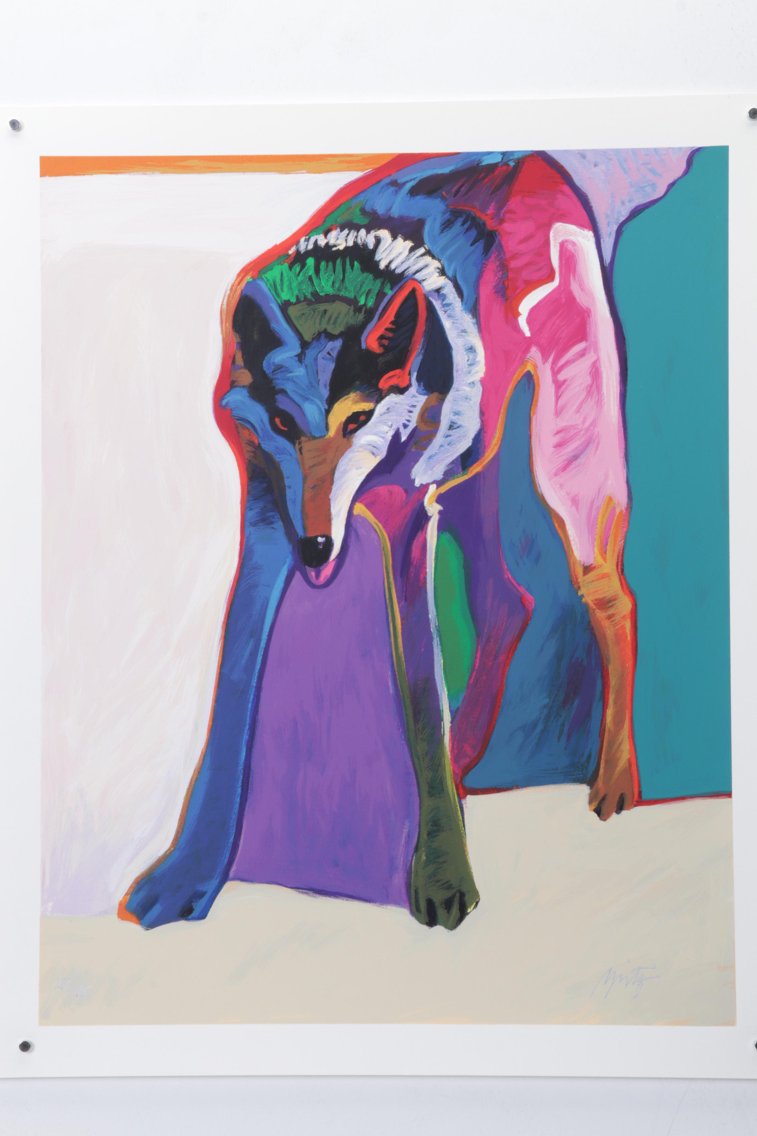 John Nieto Serigraph "Canis Lupus," 1996