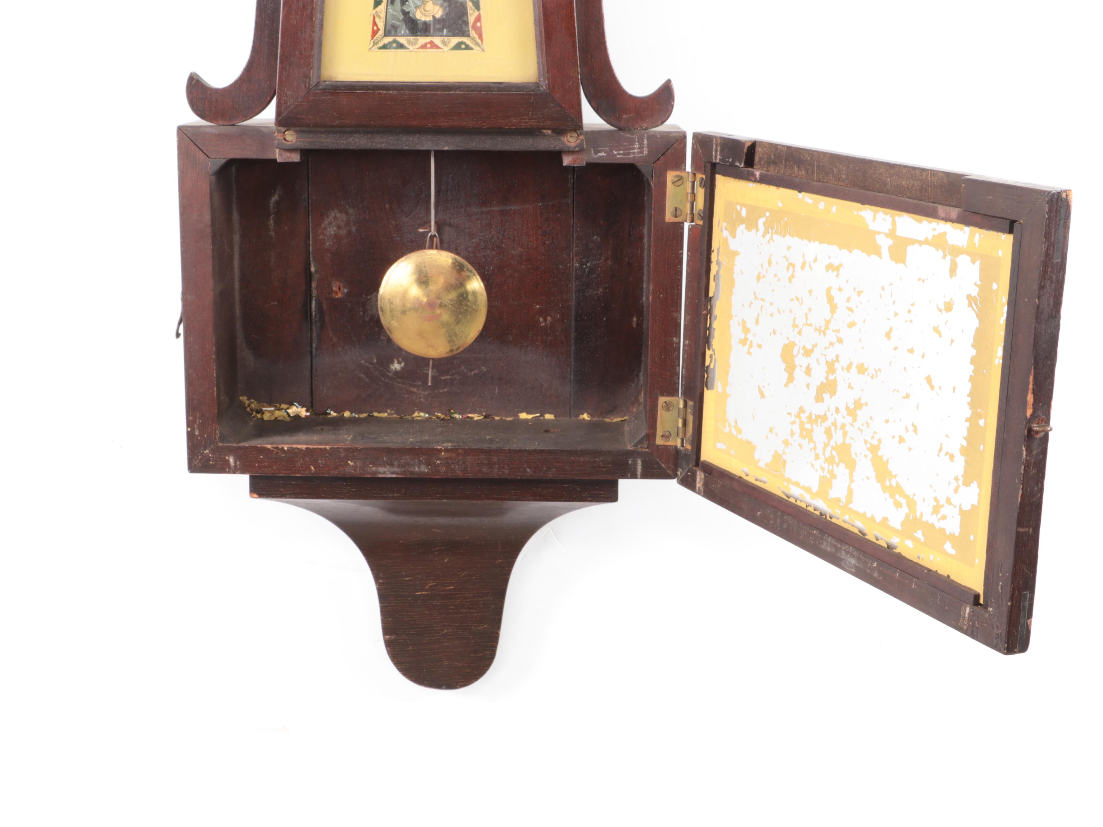 Seth Thomas Banjo Wall Clock, Late 20th Century