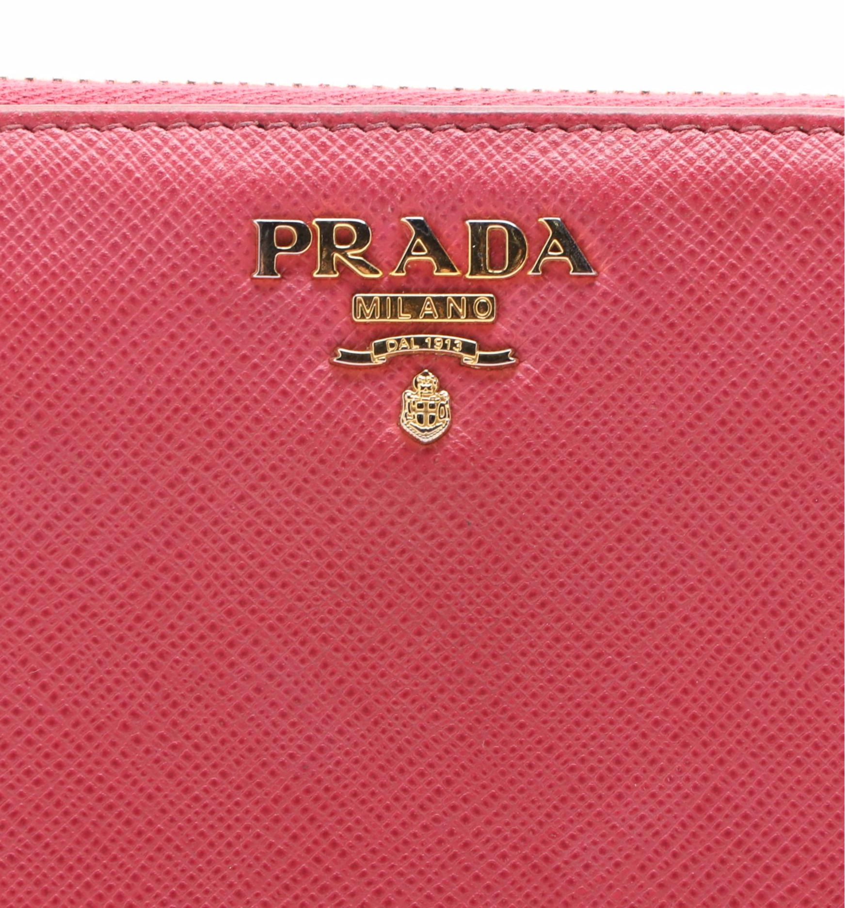 Prada Zip Around Wallet in Saffiano Leather
