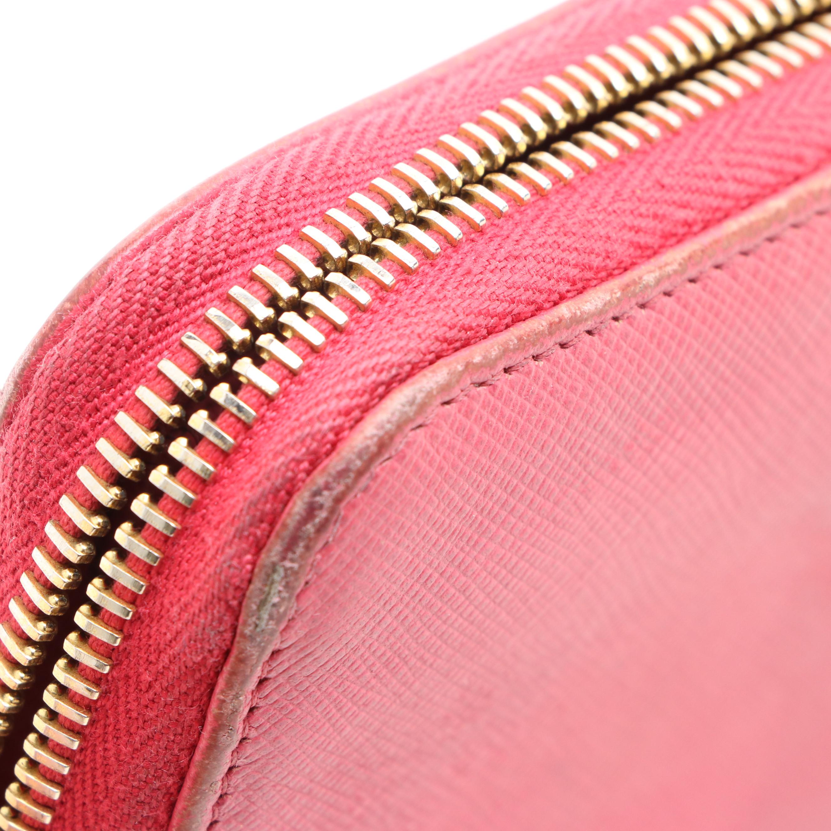 Prada Zip Around Wallet in Saffiano Leather