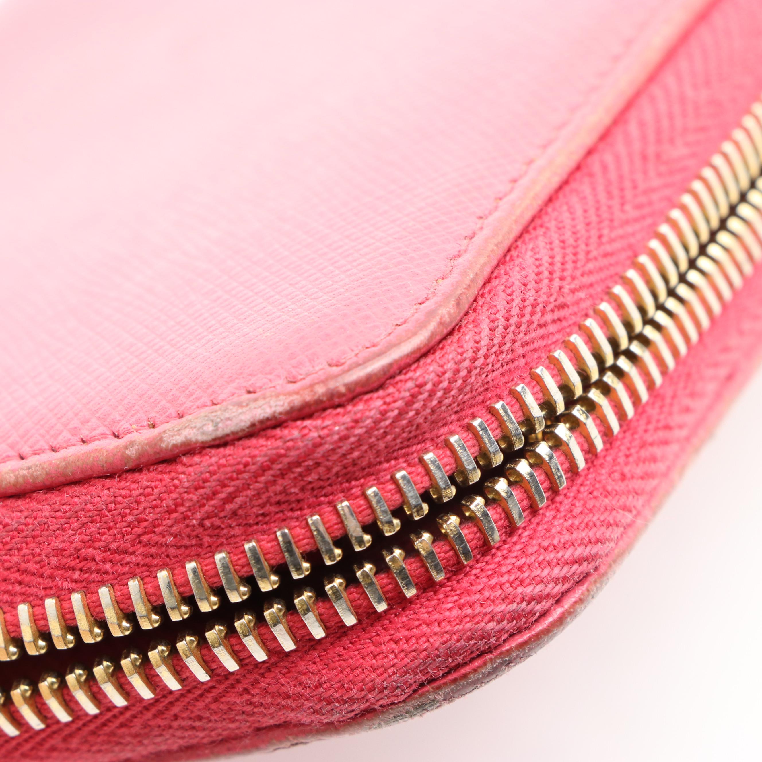 Prada Zip Around Wallet in Saffiano Leather