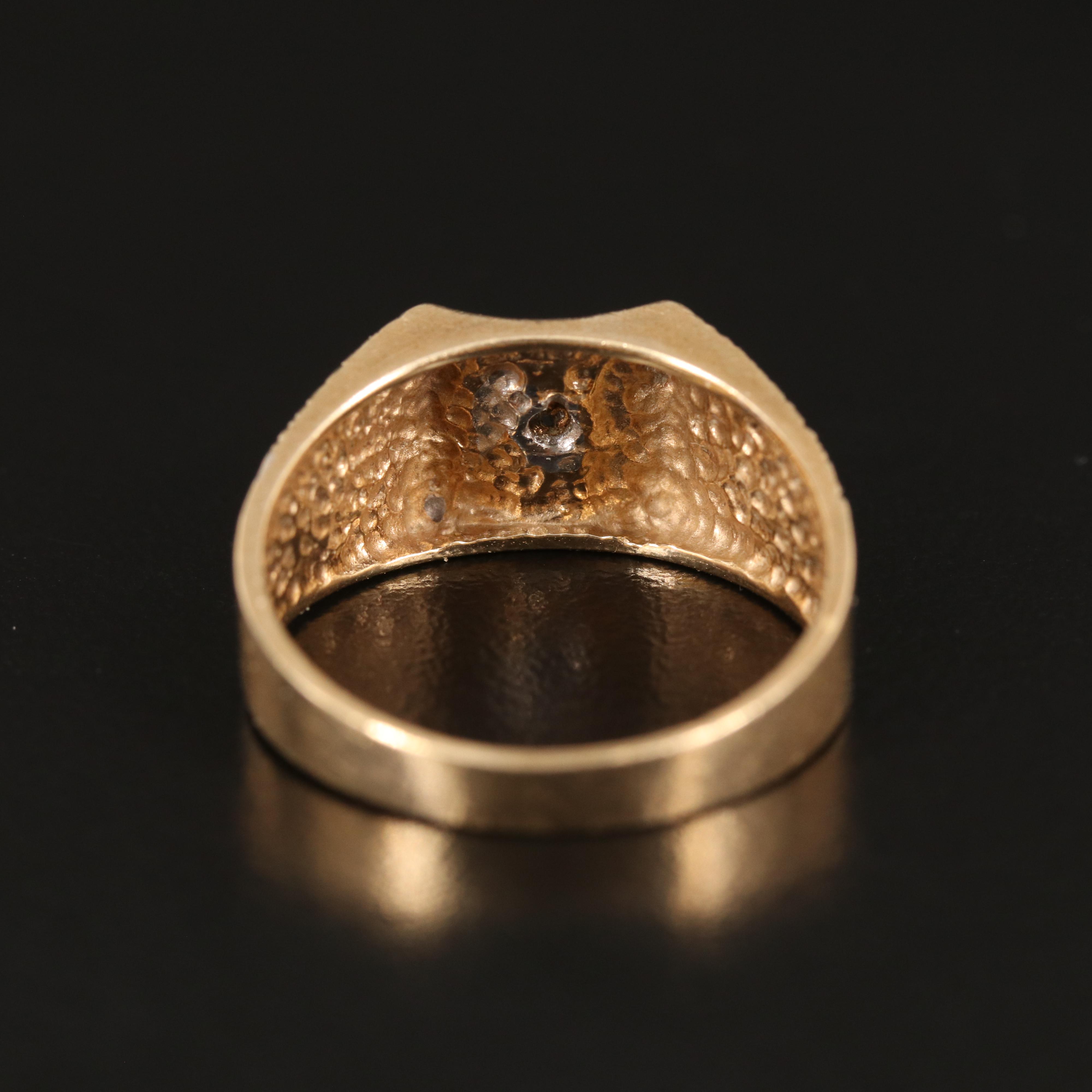 10K 0.02 CT Diamond Ring