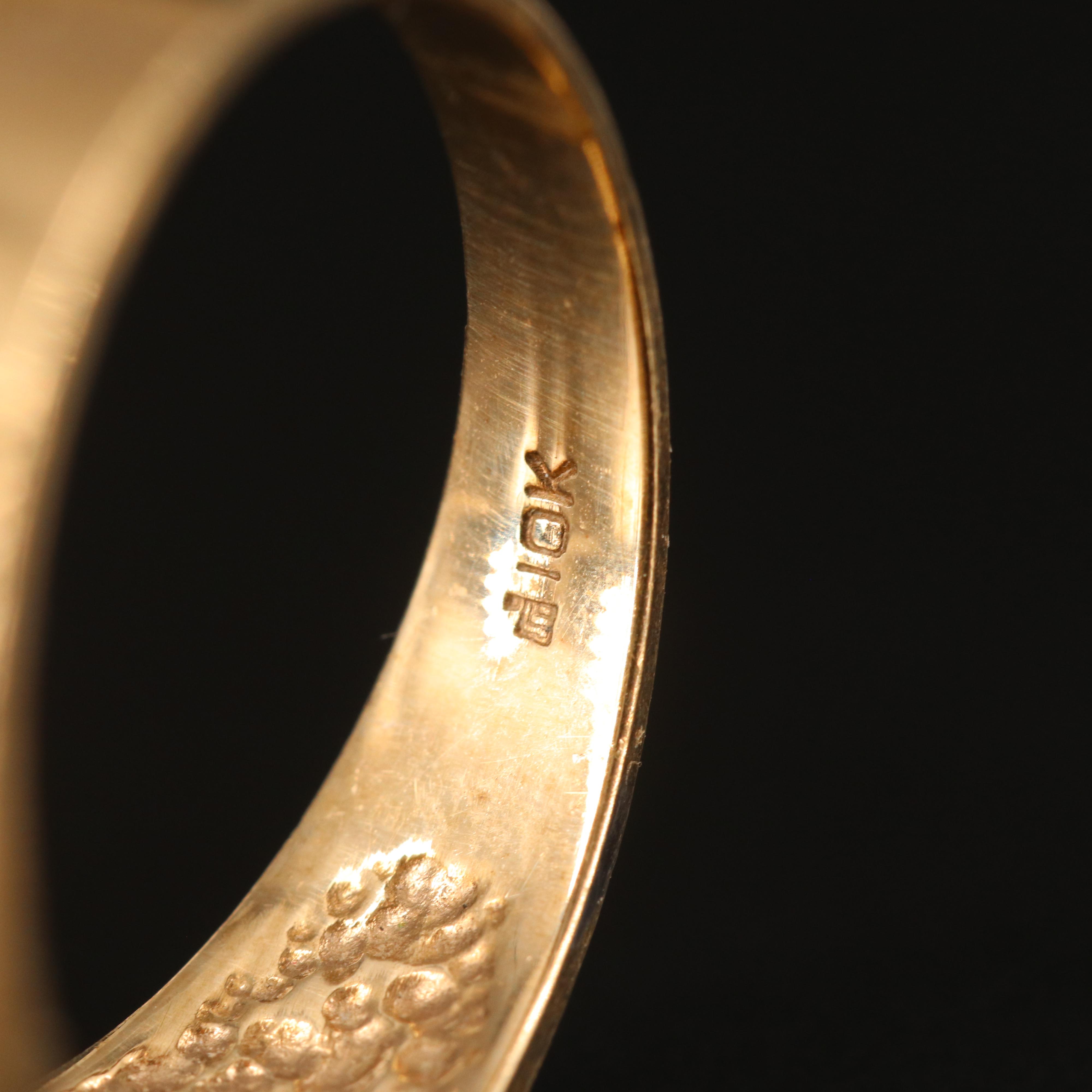 10K 0.02 CT Diamond Ring