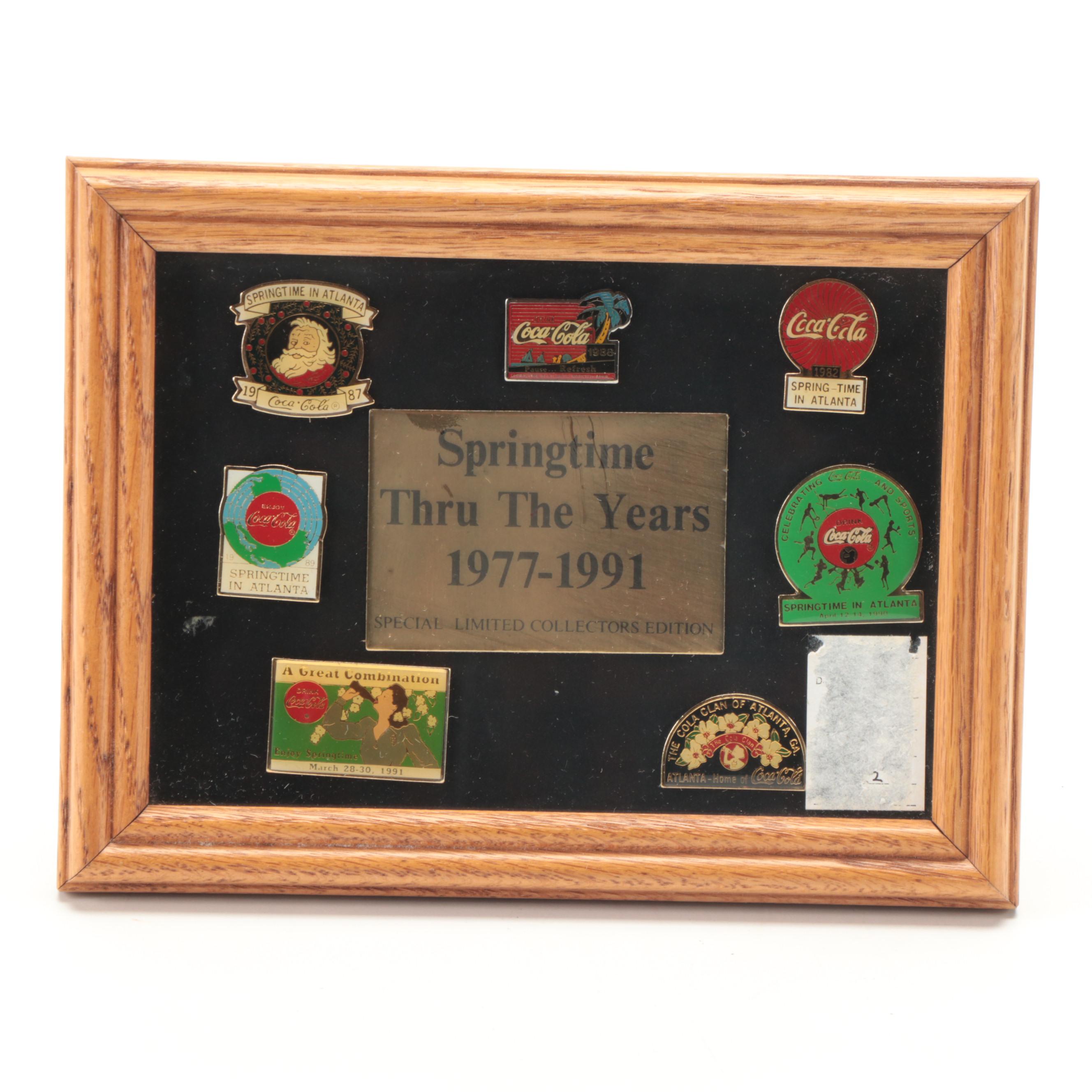 Coca-Cola Limited Edition Summer Olympics Pinbacks with More Coca-Cola Pins