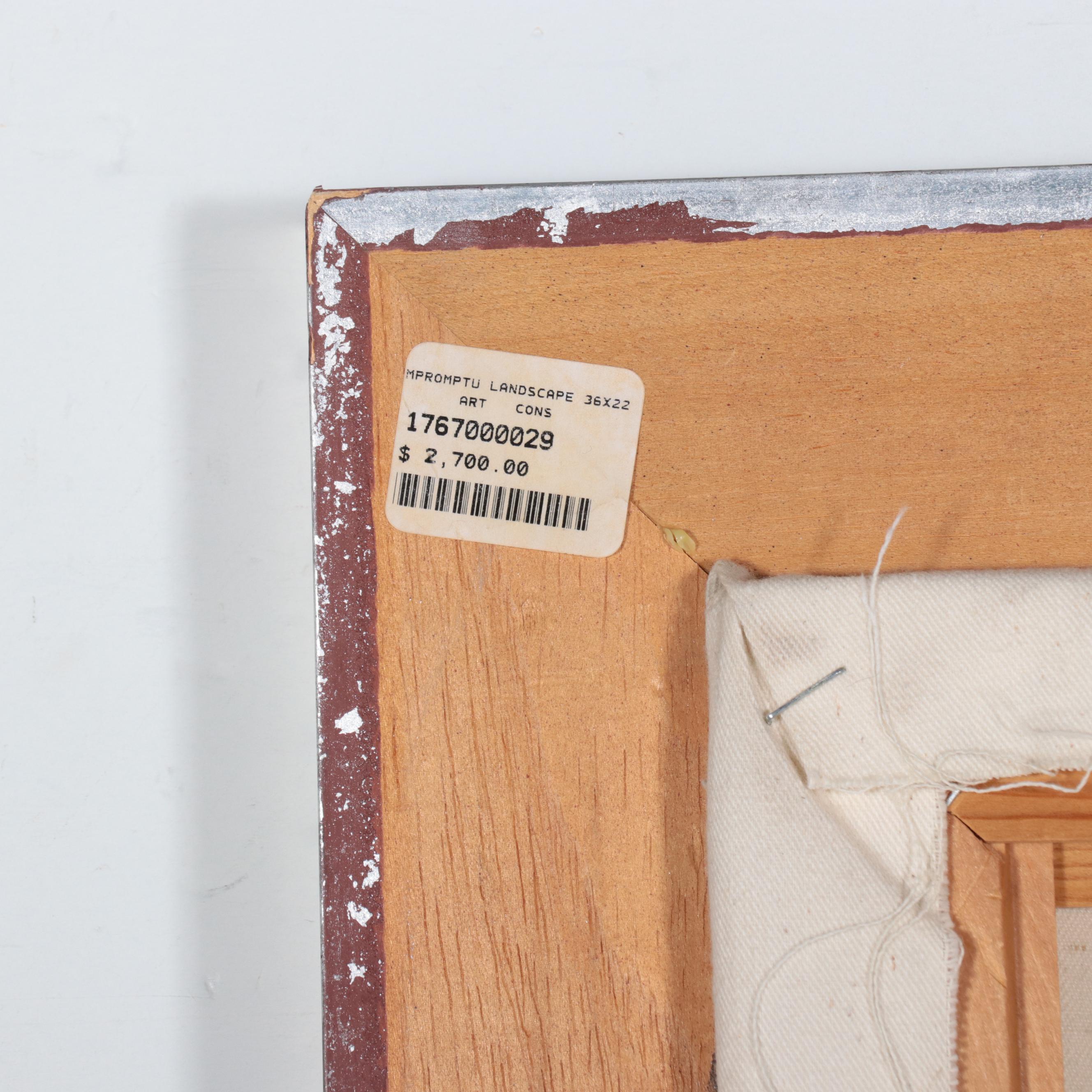 Paul Chidlaw Abstract Charcoal Drawing "Impromptu Landscape," 1987