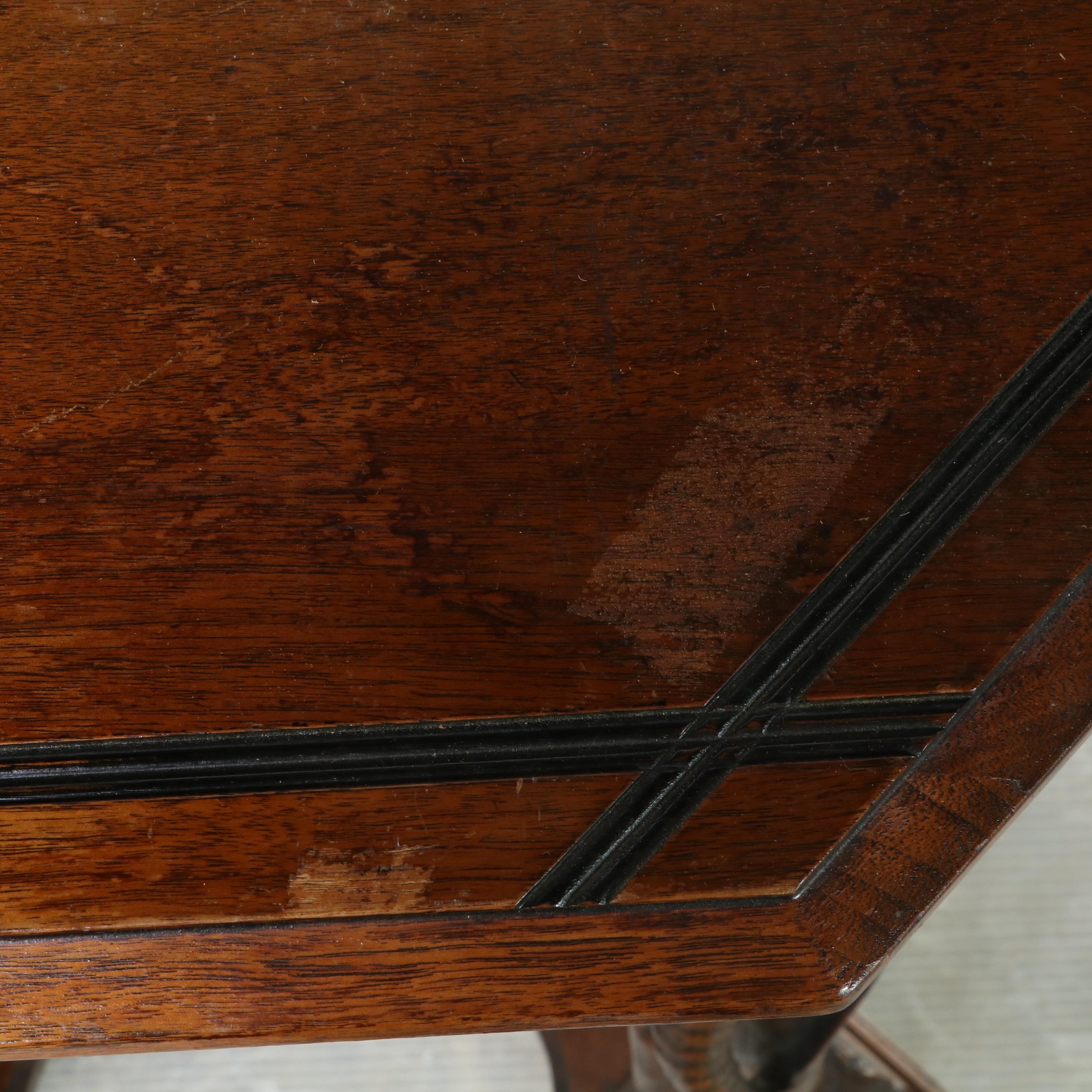 Renaissance Revival Carved Walnut Side Table, Early 20th Century