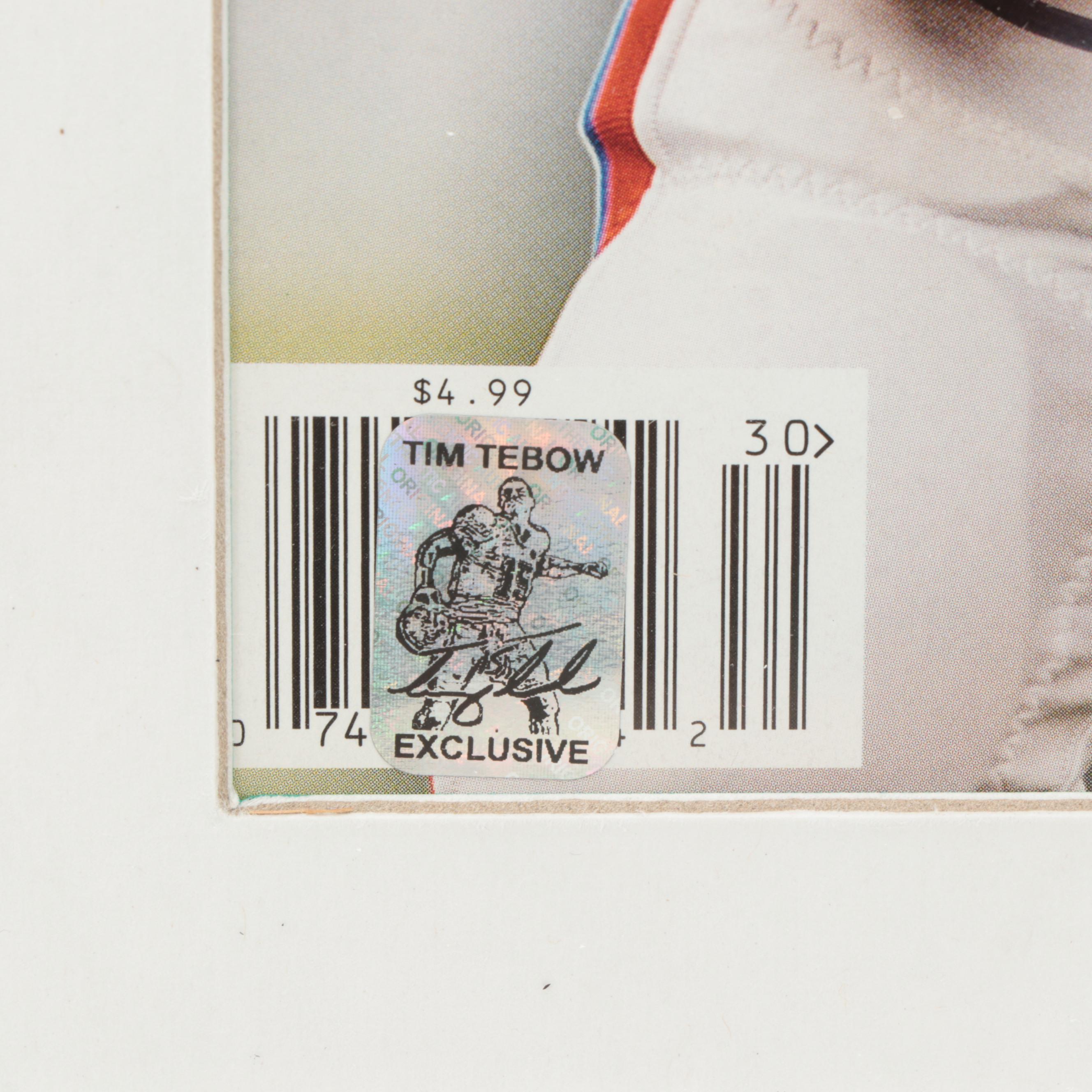 University Of Florida Gators Tim Tebow Signed "Sports Illustrated" Cover, Frame