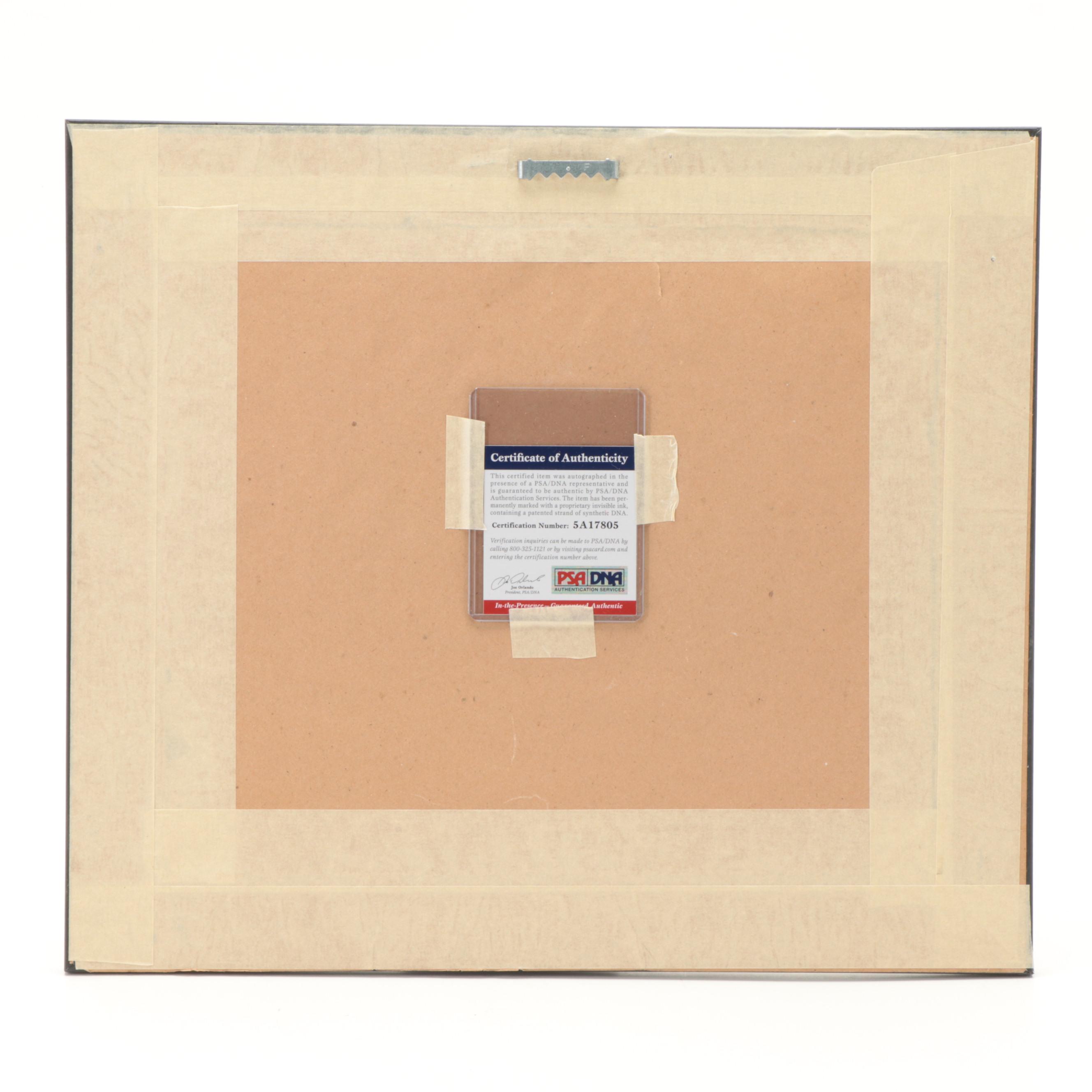 Thomas Hearns, Sugar Ray Leonard Signed Framed Giclée Print