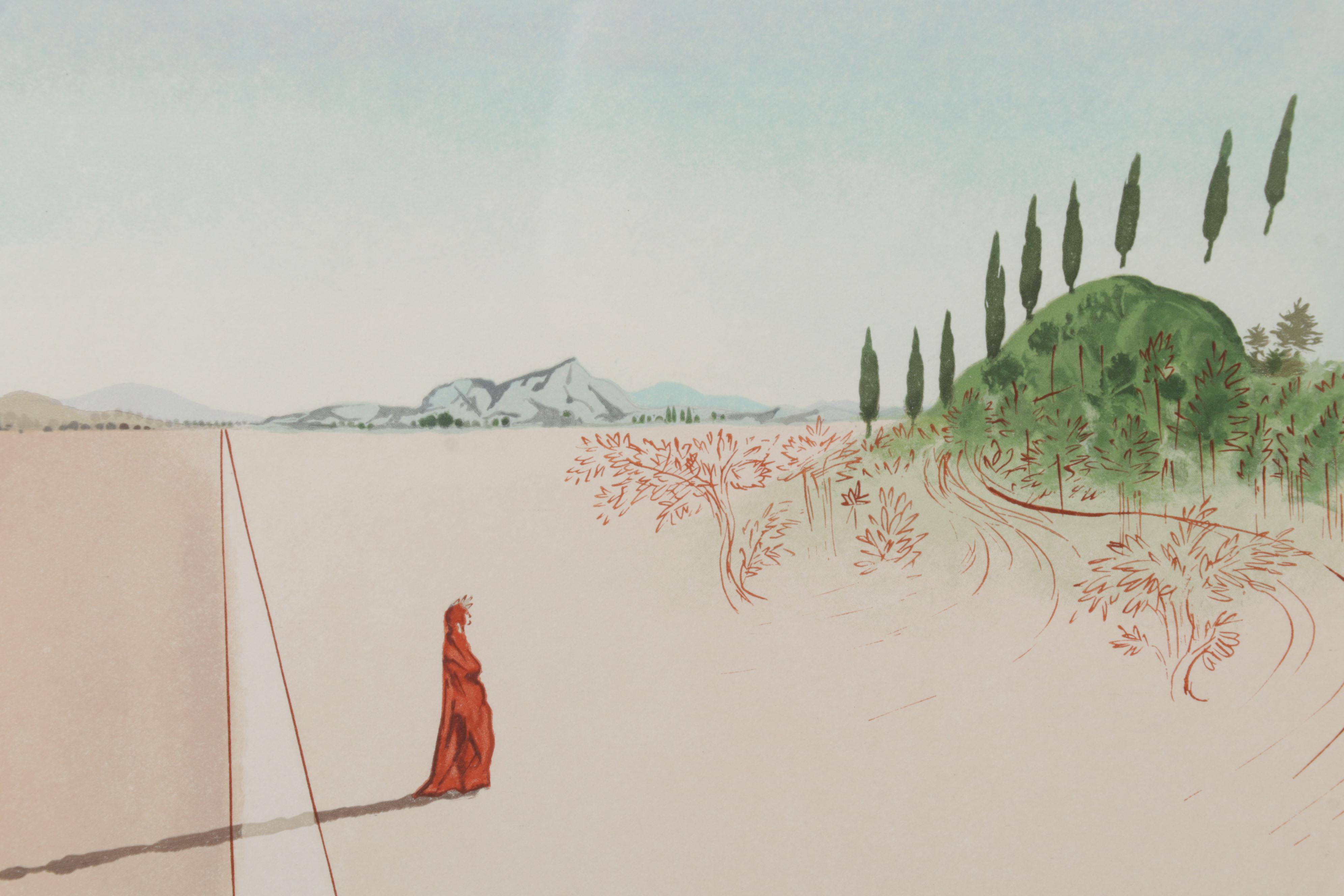 Salvador Dalí Wood Engraving "Départ pour le grand voyage"