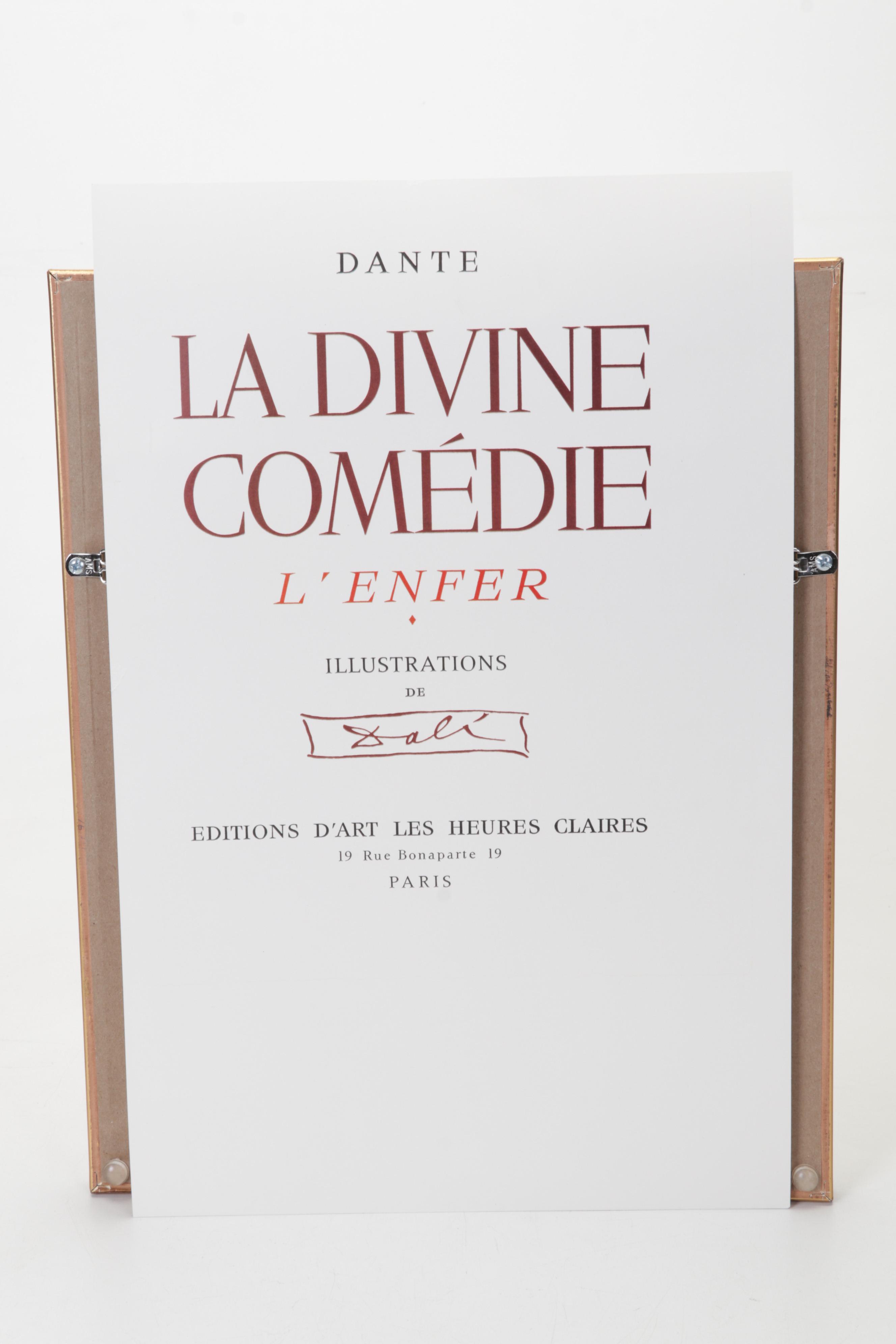 Salvador Dalí Wood Engraving "Départ pour le grand voyage"