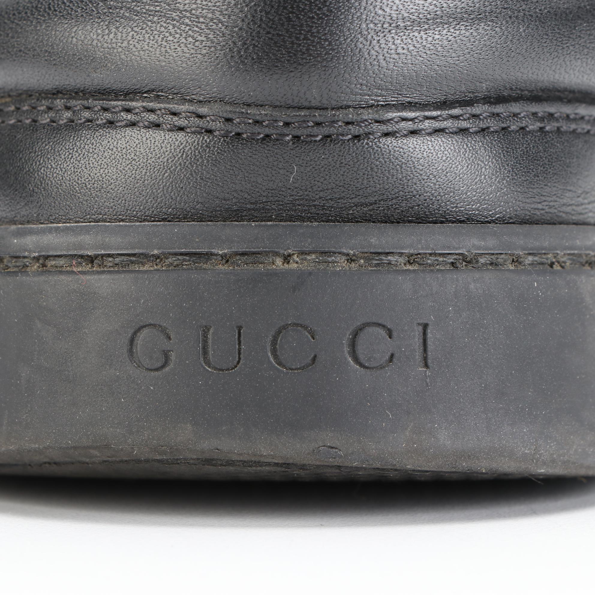 Men's Gucci High-Top Sneakers in GG Supreme Canvas and Leather