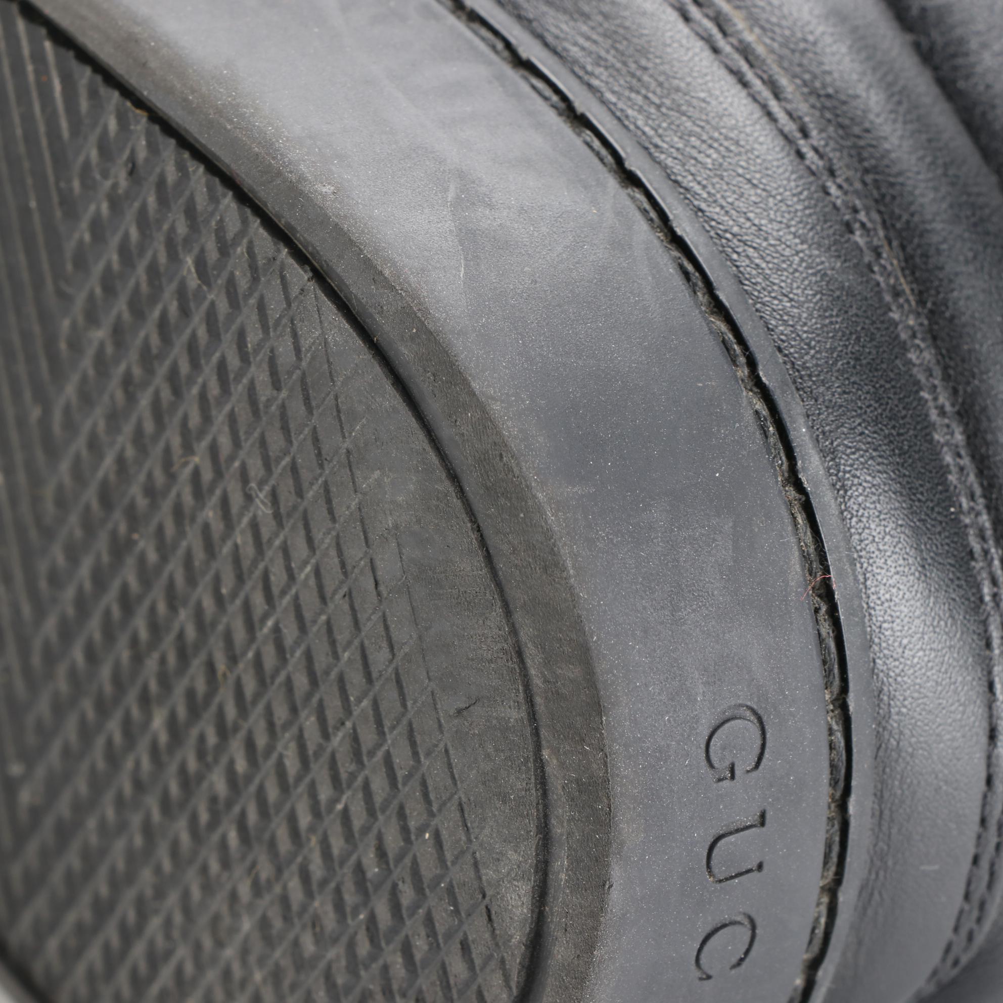 Men's Gucci High-Top Sneakers in GG Supreme Canvas and Leather