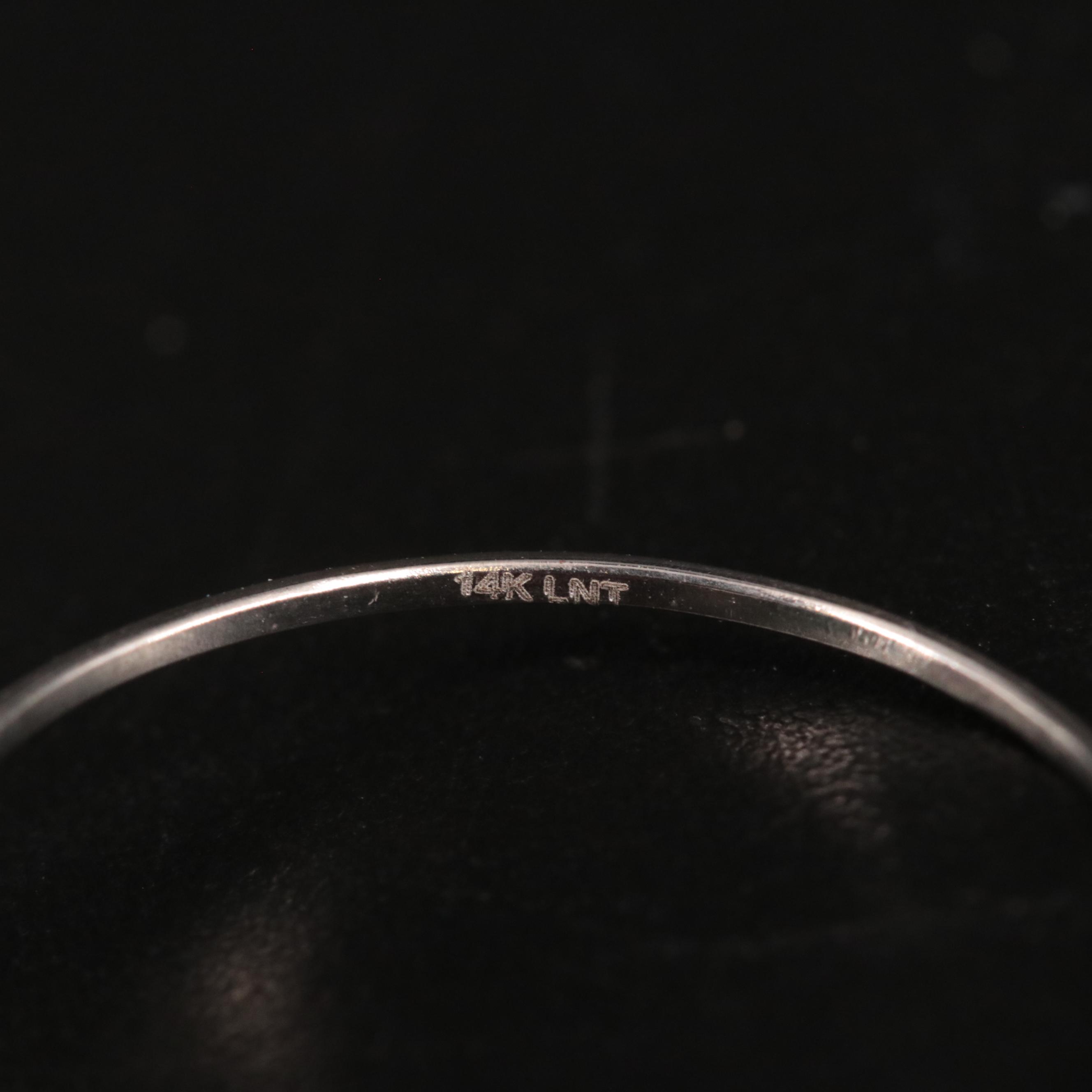 14k 0.90 CTW Emerald and Moissanite Ring