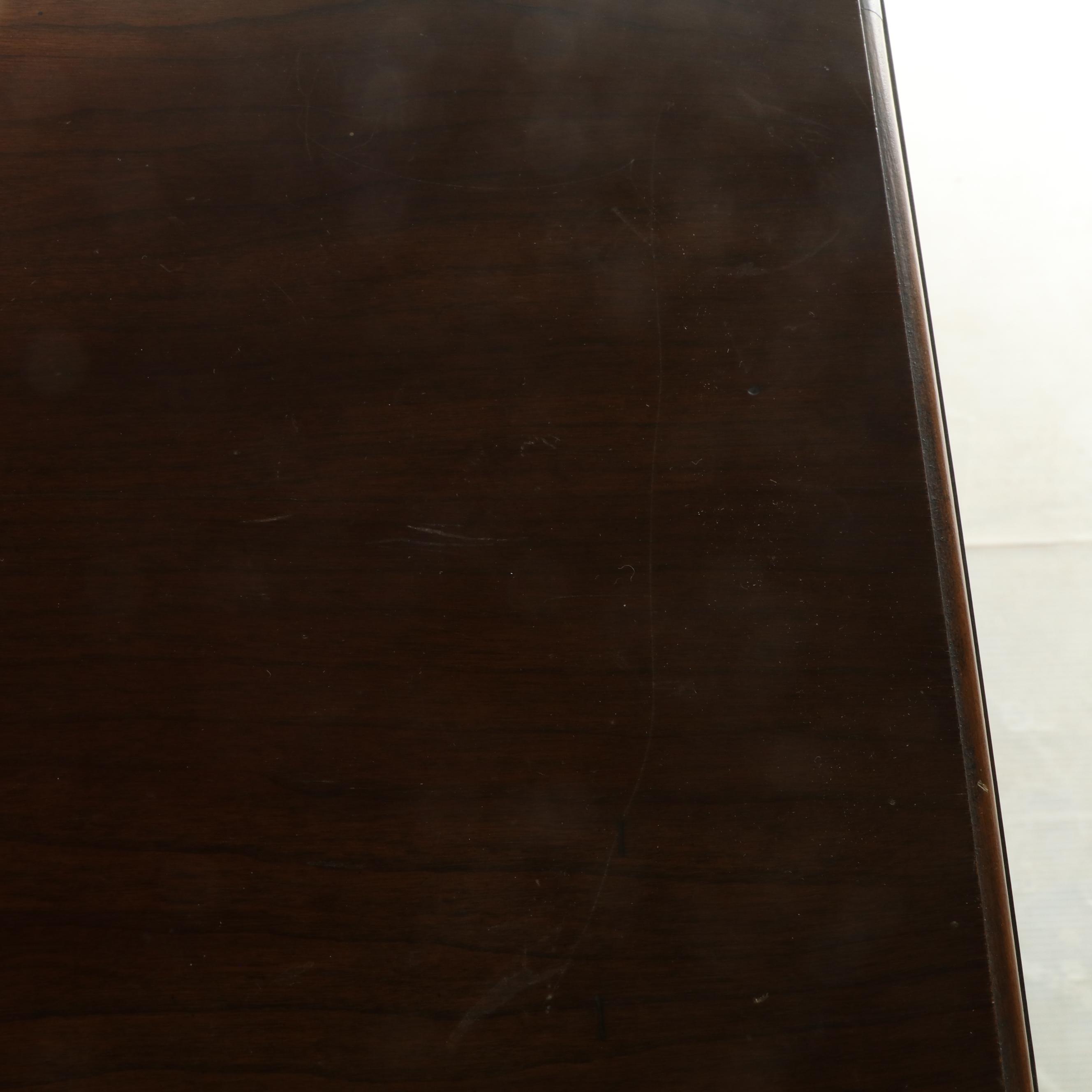 Ethan Allen Chippendale Style Cherrywood Silver Chest-on-Stand