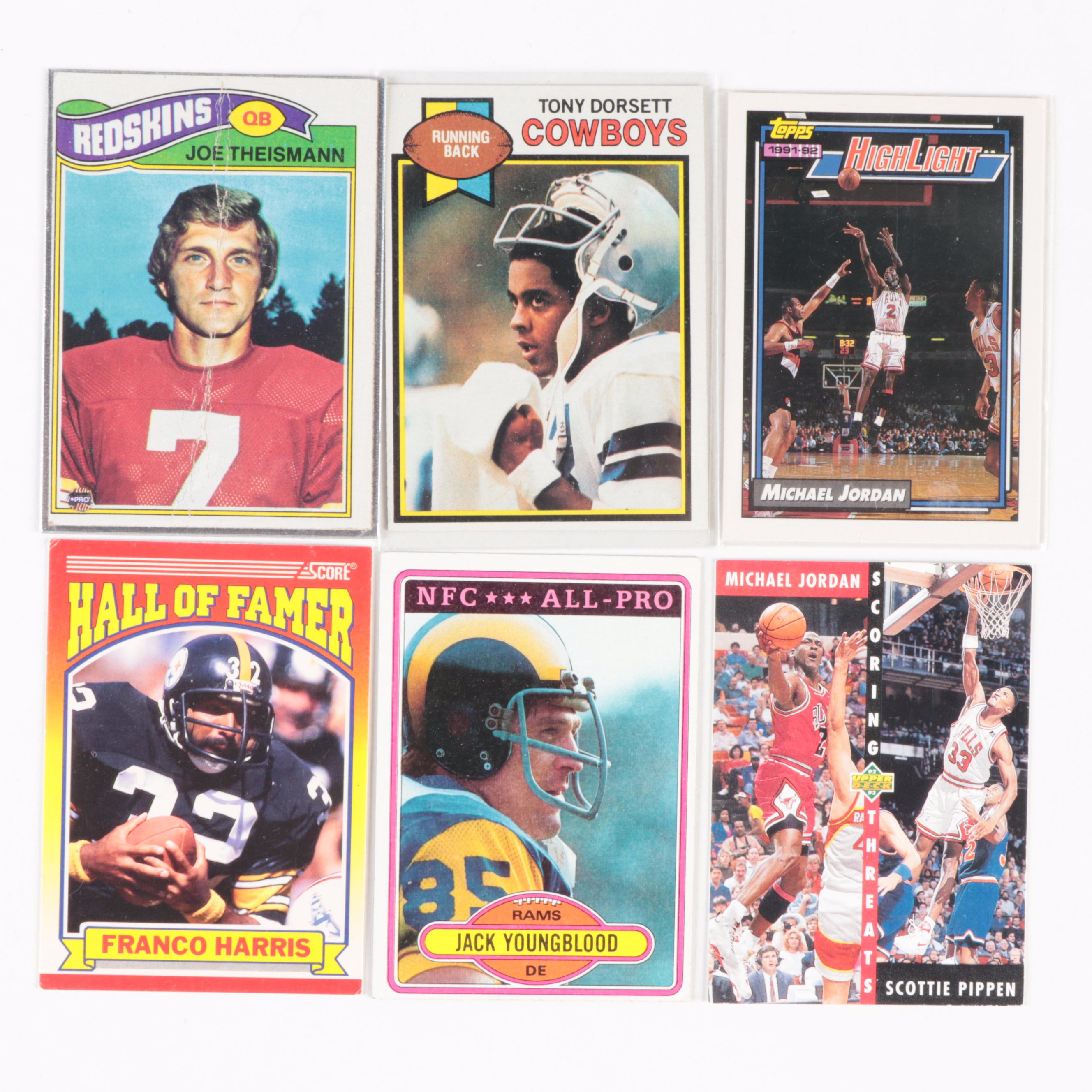 Topps, More Football, Baseball, Other Sports Cards with Jordan, HOF, 1950s–2010s