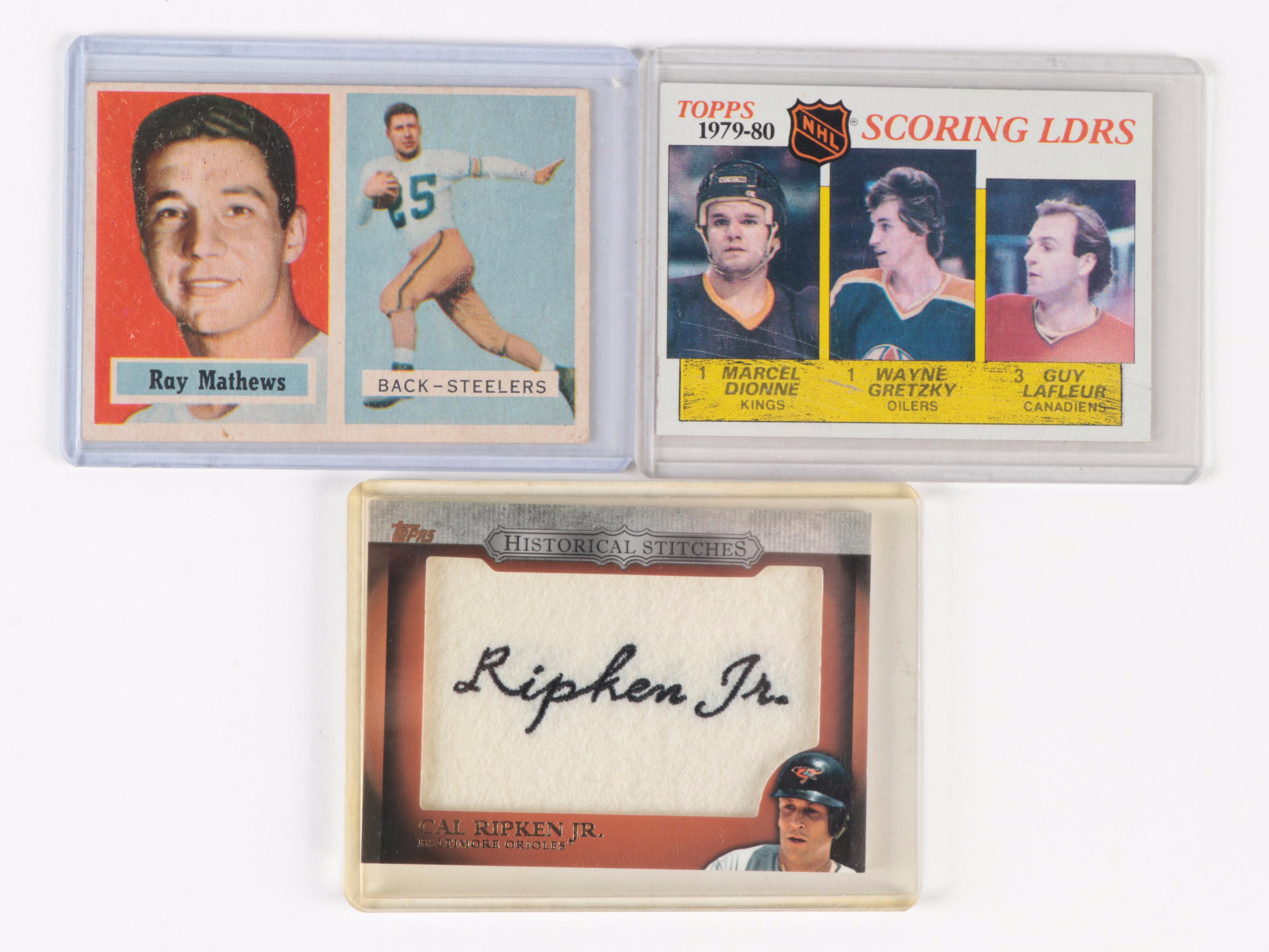 Topps, More Football, Baseball, Other Sports Cards with Jordan, HOF, 1950s–2010s