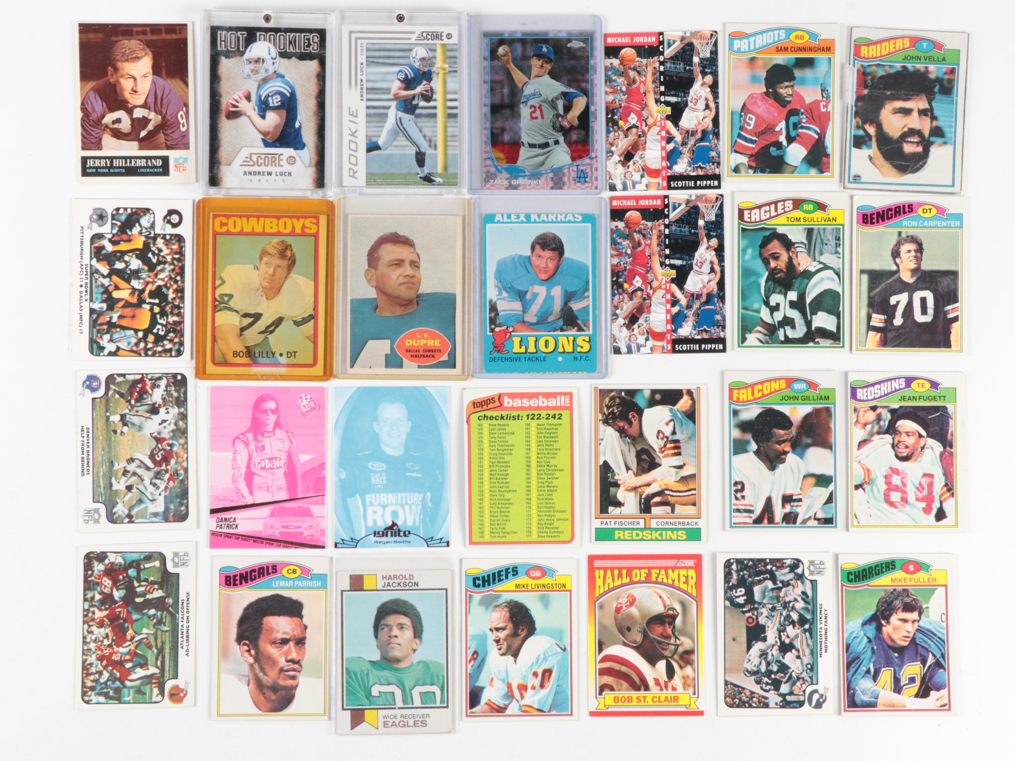 Topps, More Football, Baseball, Other Sports Cards with Jordan, HOF, 1950s–2010s