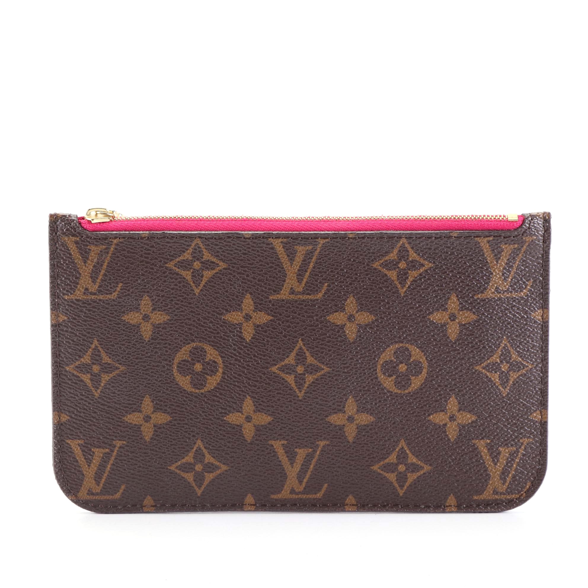 Louis Vuitton Neverfull PM Pouch in Monogram Canvas and Leather
