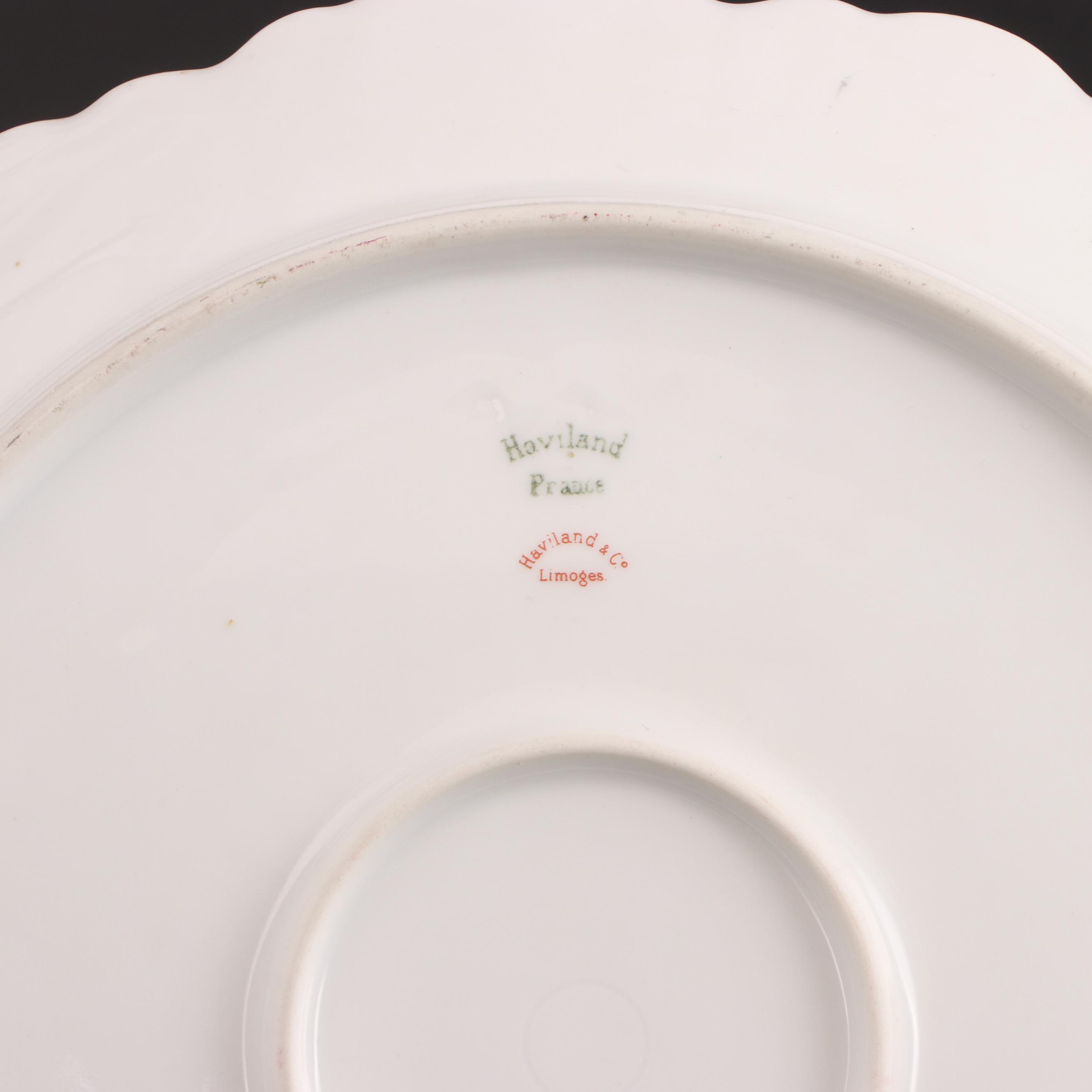 Haviland & Co. Limoges Porcelain Luncheon Sets with Pitcher and Serving Platter