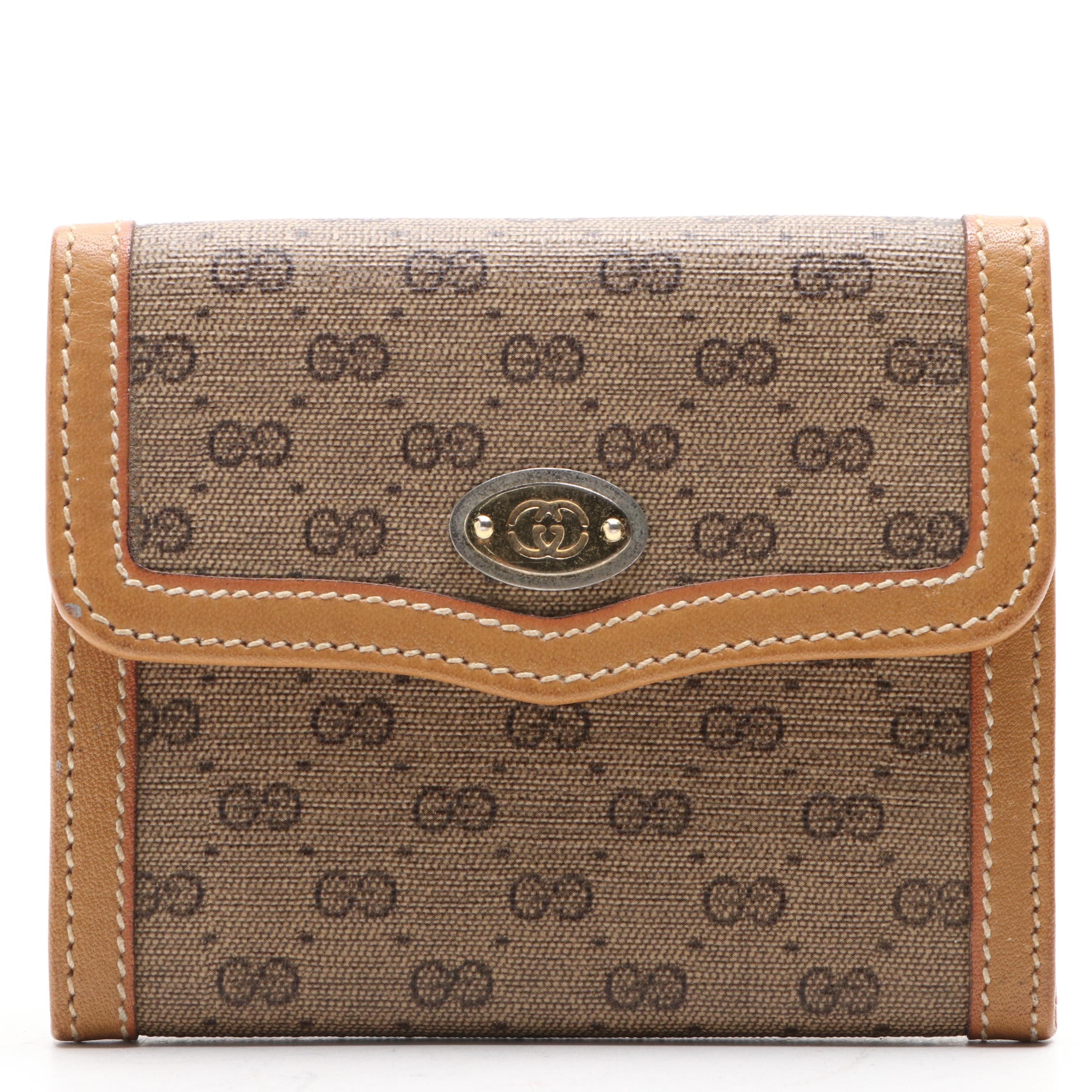 Gucci Micro Guccissima Coated Canvas and Leather Coin Purse