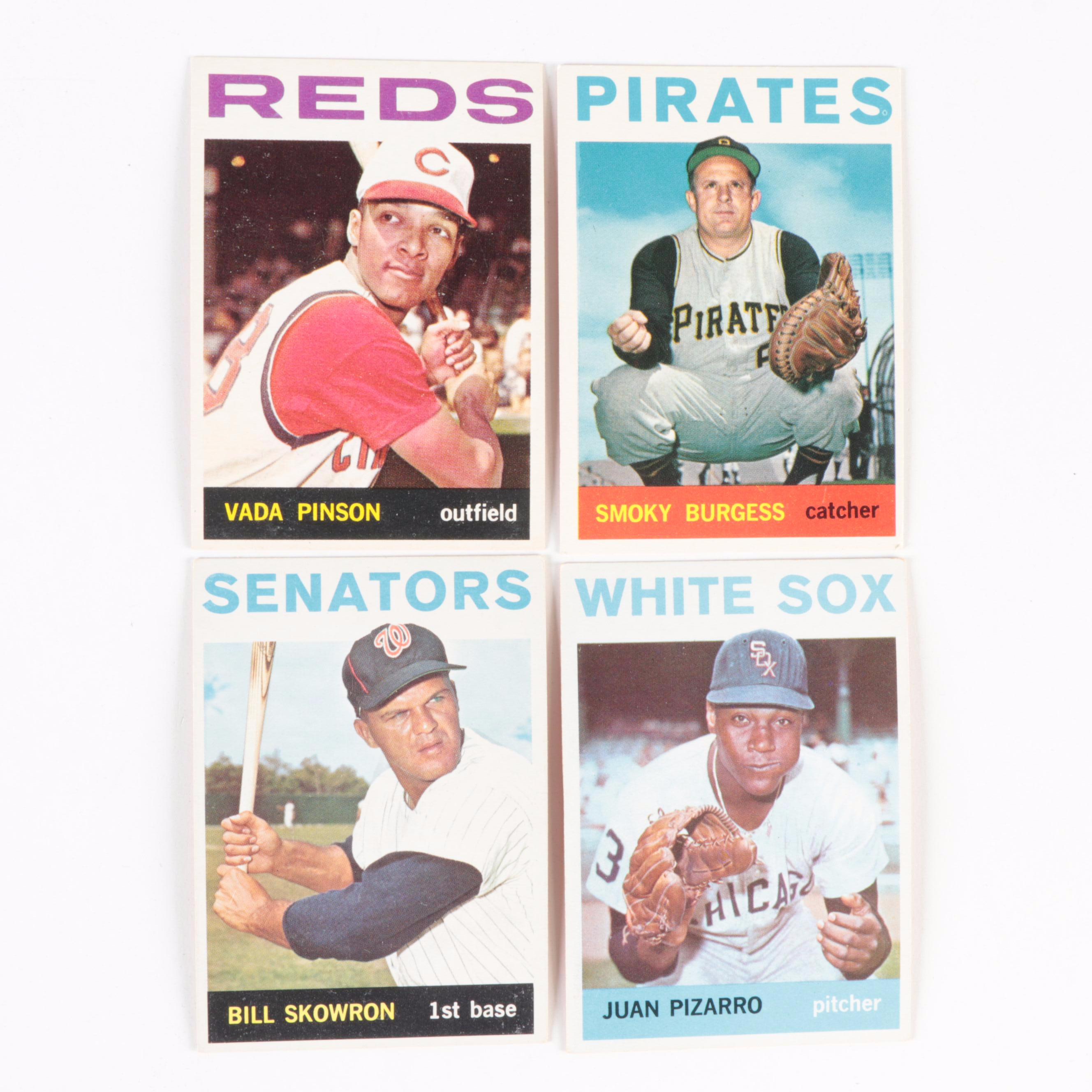 1961 Topps Baseball Cards Including Pinson, Torre, Skowron, Burgess and More