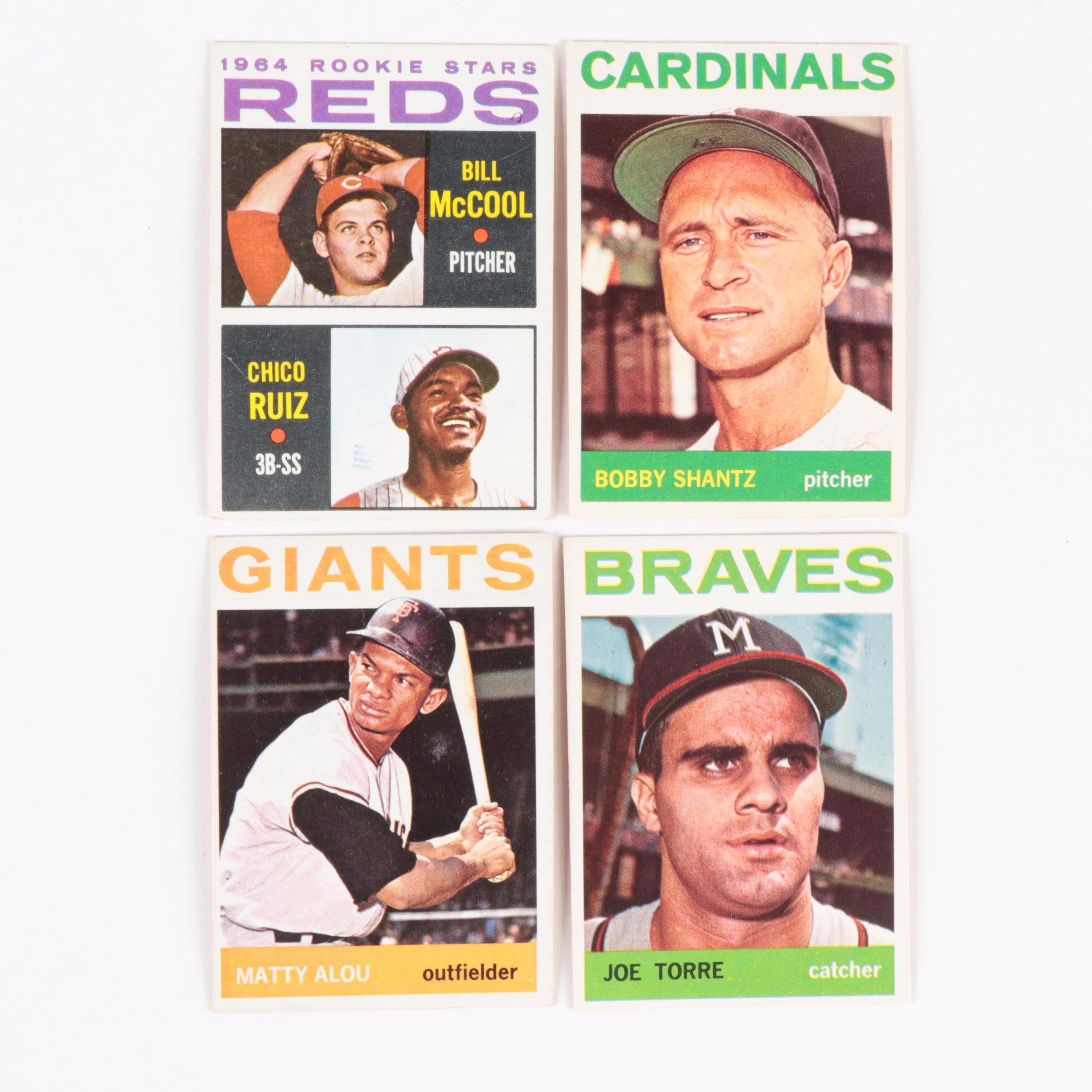 1961 Topps Baseball Cards Including Pinson, Torre, Skowron, Burgess and More