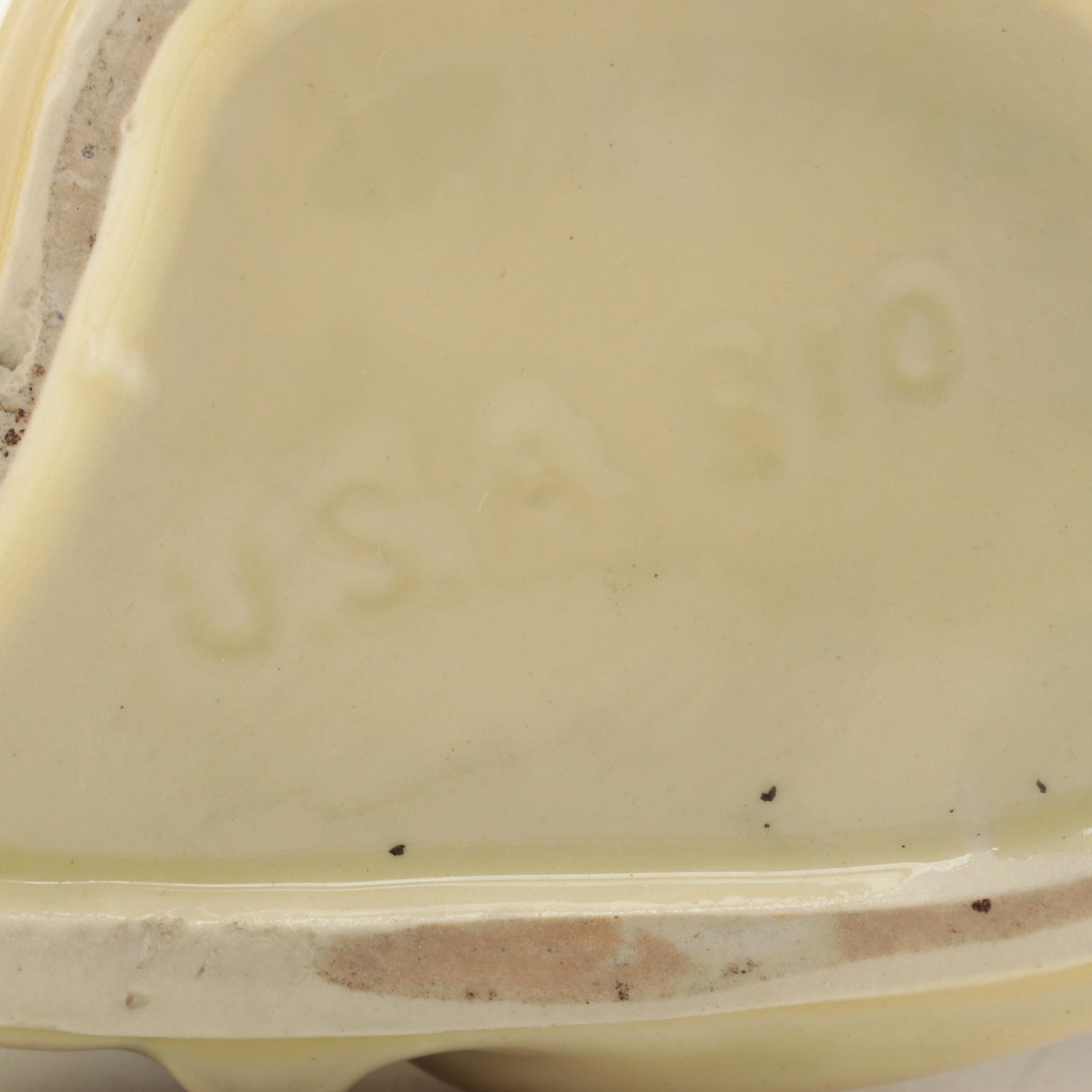 Japanese and Other Ceramic Wall Pockets and String Holder, Mid-20th Century