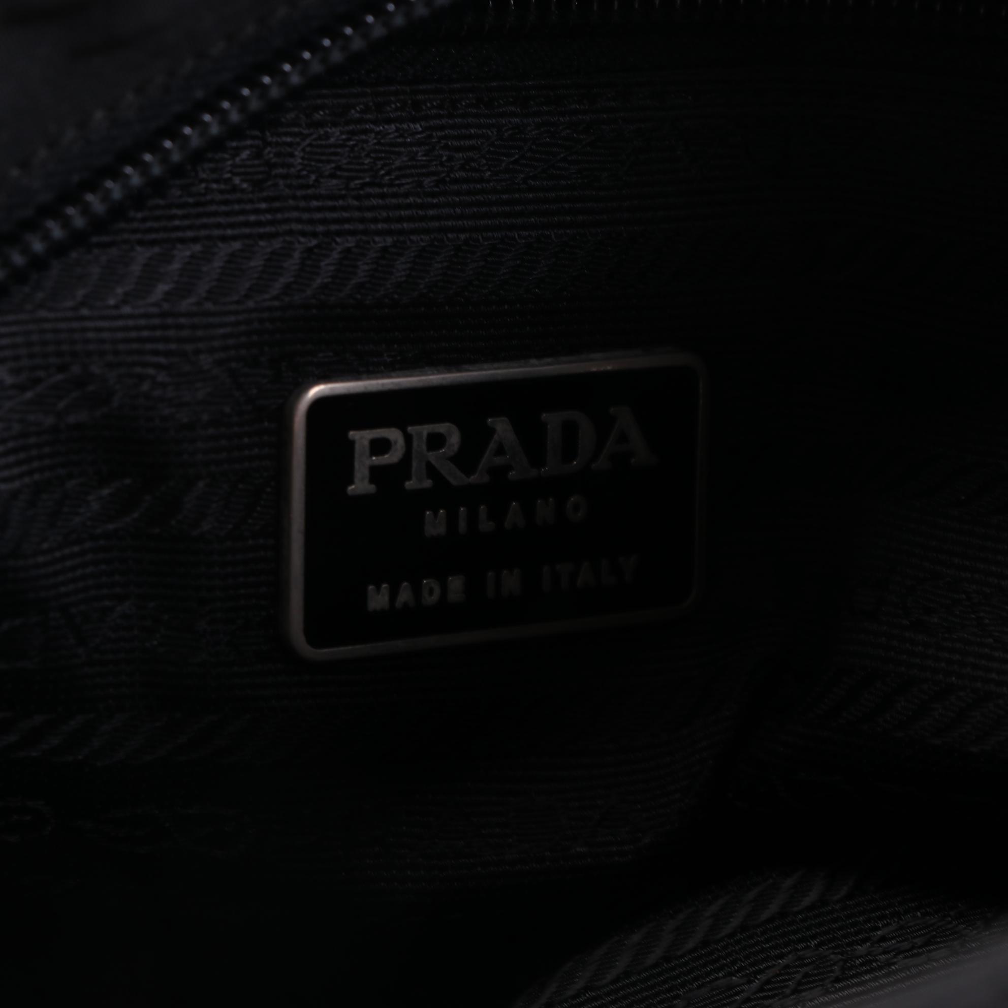 Prada Shoulder Bag in Nylon and Leather Trim