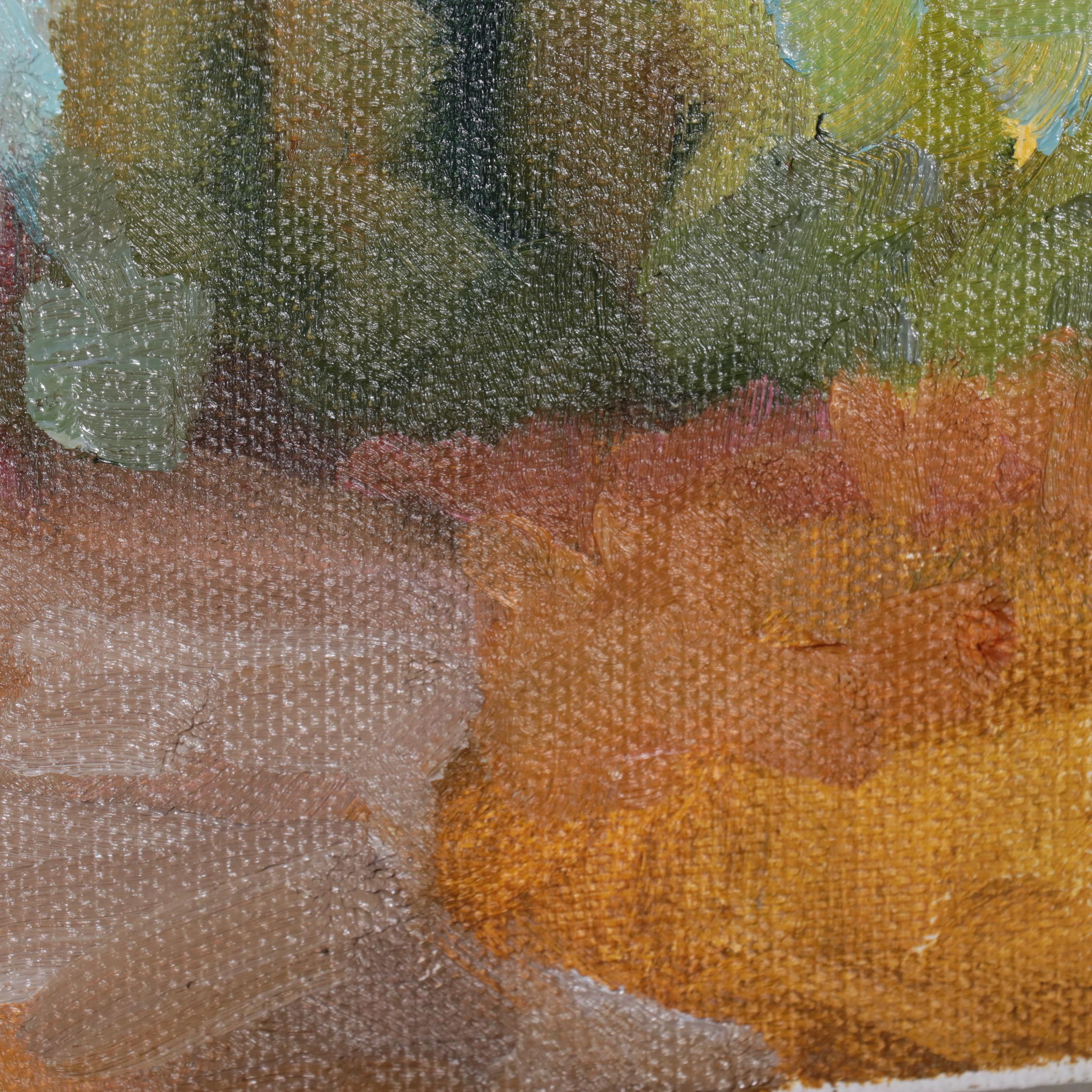 Sally Rosenbaum Pastoral Landscape Oil Painting, 21st Century