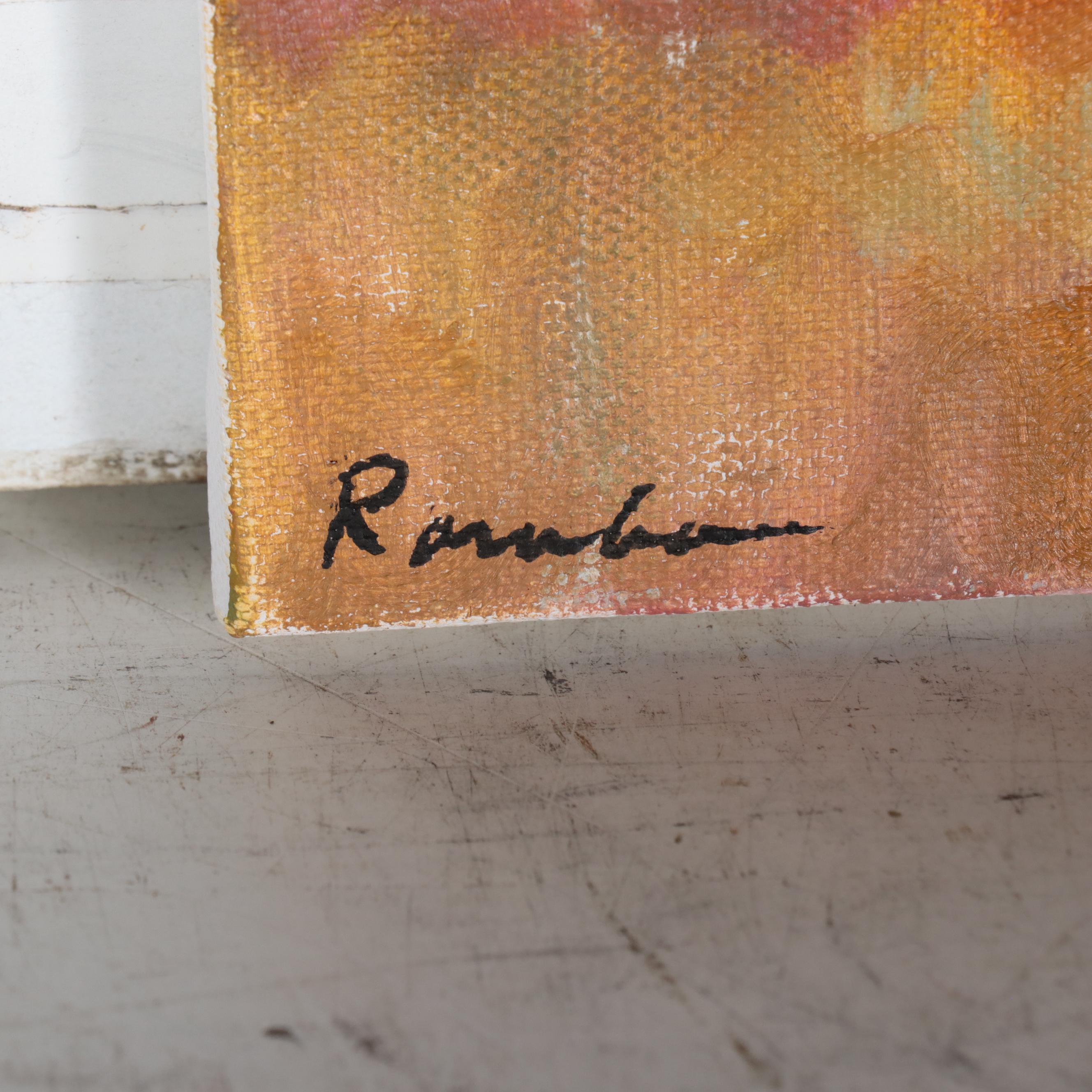 Sally Rosenbaum Pastoral Landscape Oil Painting, 21st Century